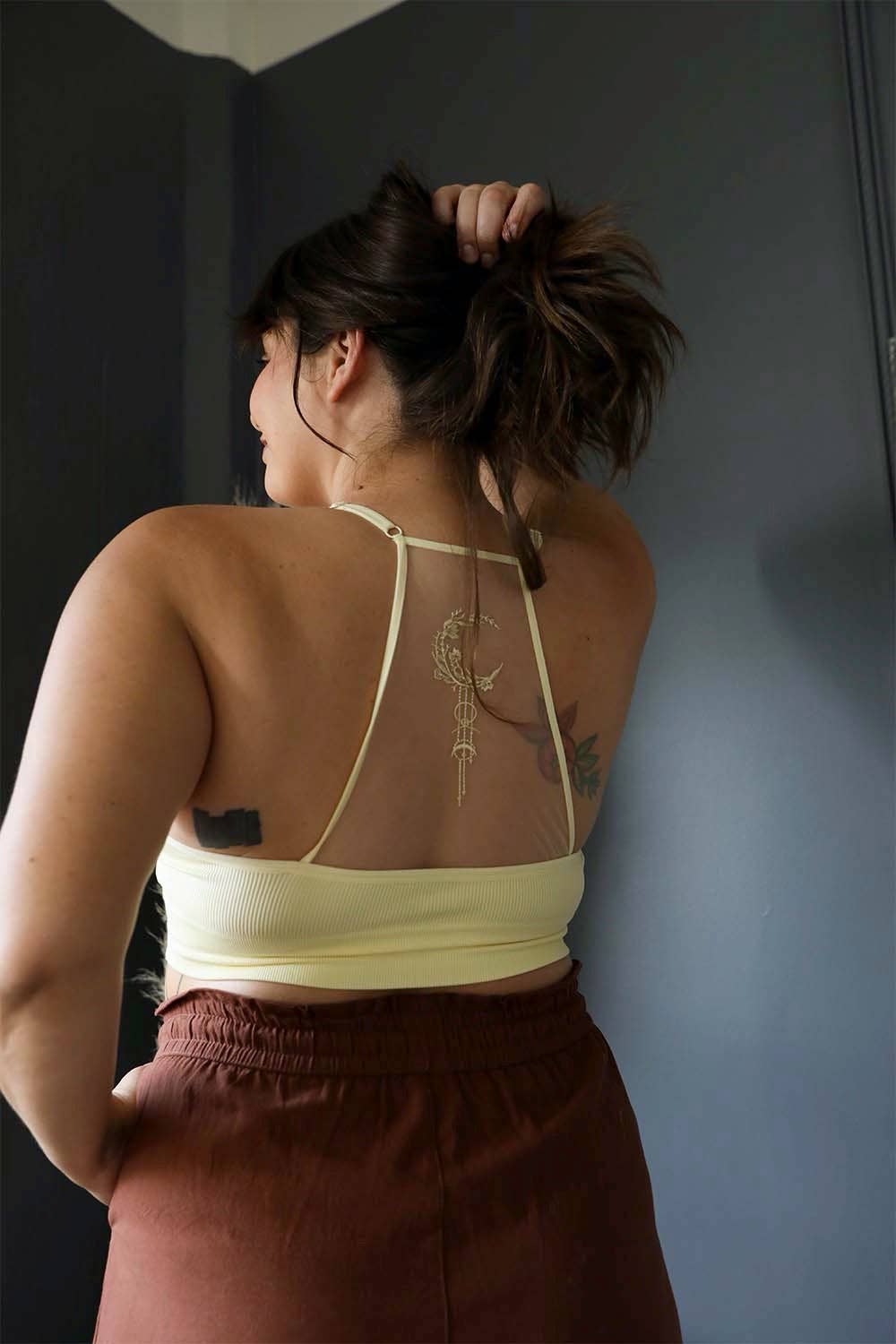 π Plus Size Crescent Moon Dream Catcher Bralette