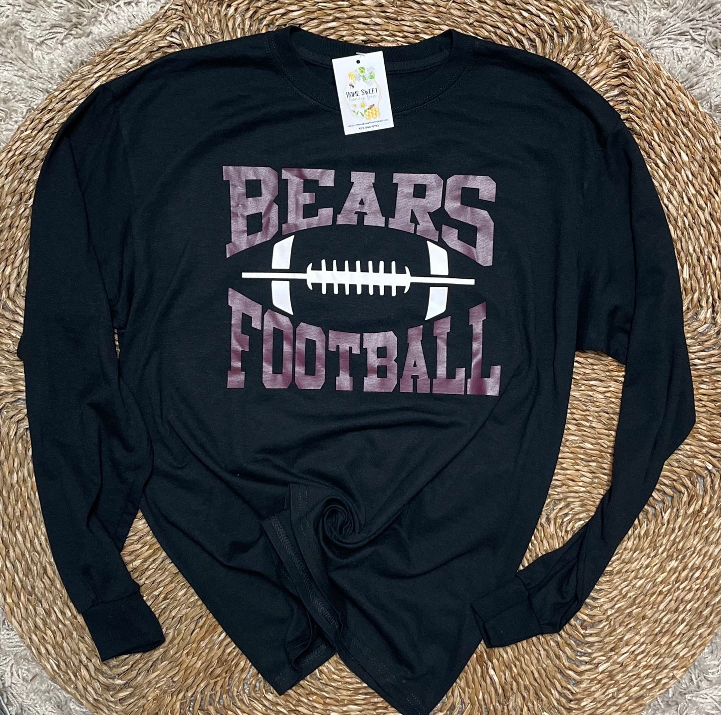 Bears Football Unisex Long Sleeve Tee