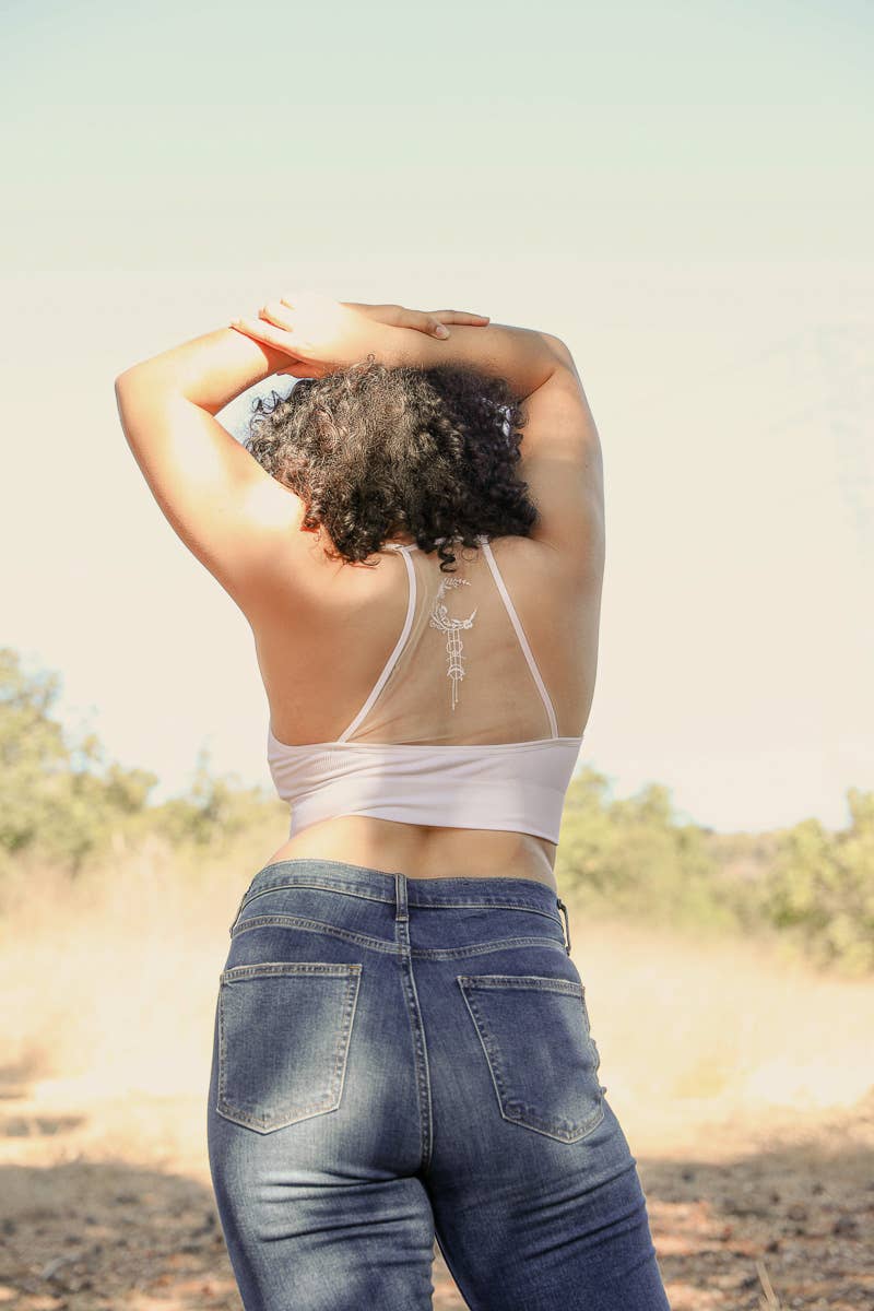 π Plus Size Crescent Moon Dream Catcher Bralette