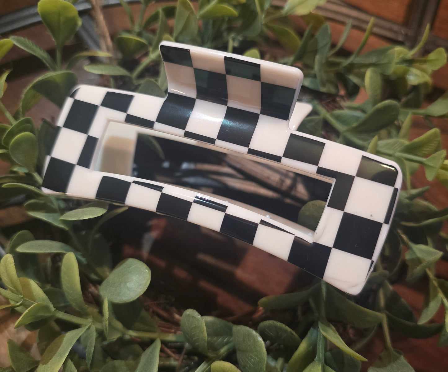 Checkered Hair Clip