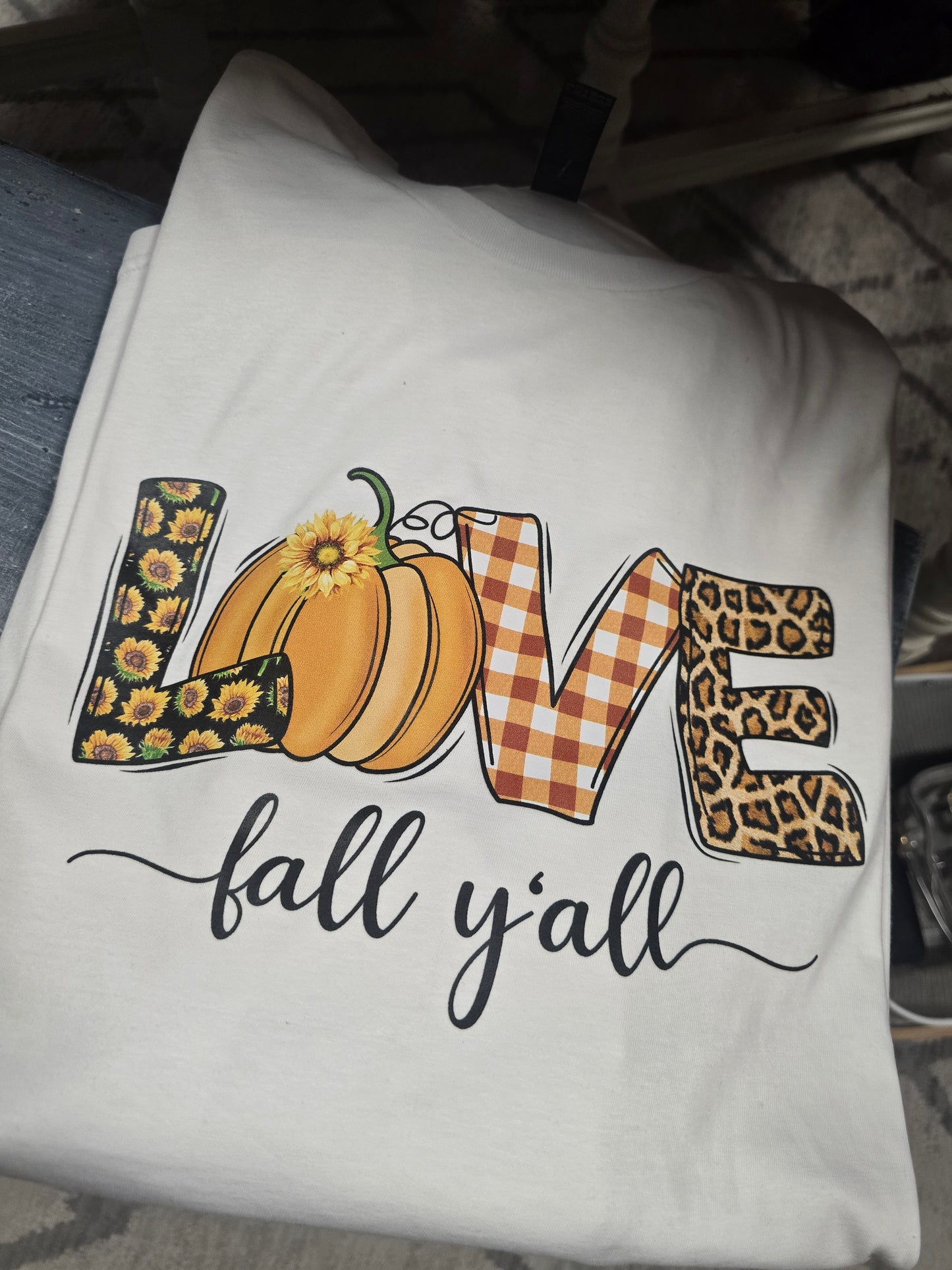 Love Fall Ya'll Long Sleeve Tee