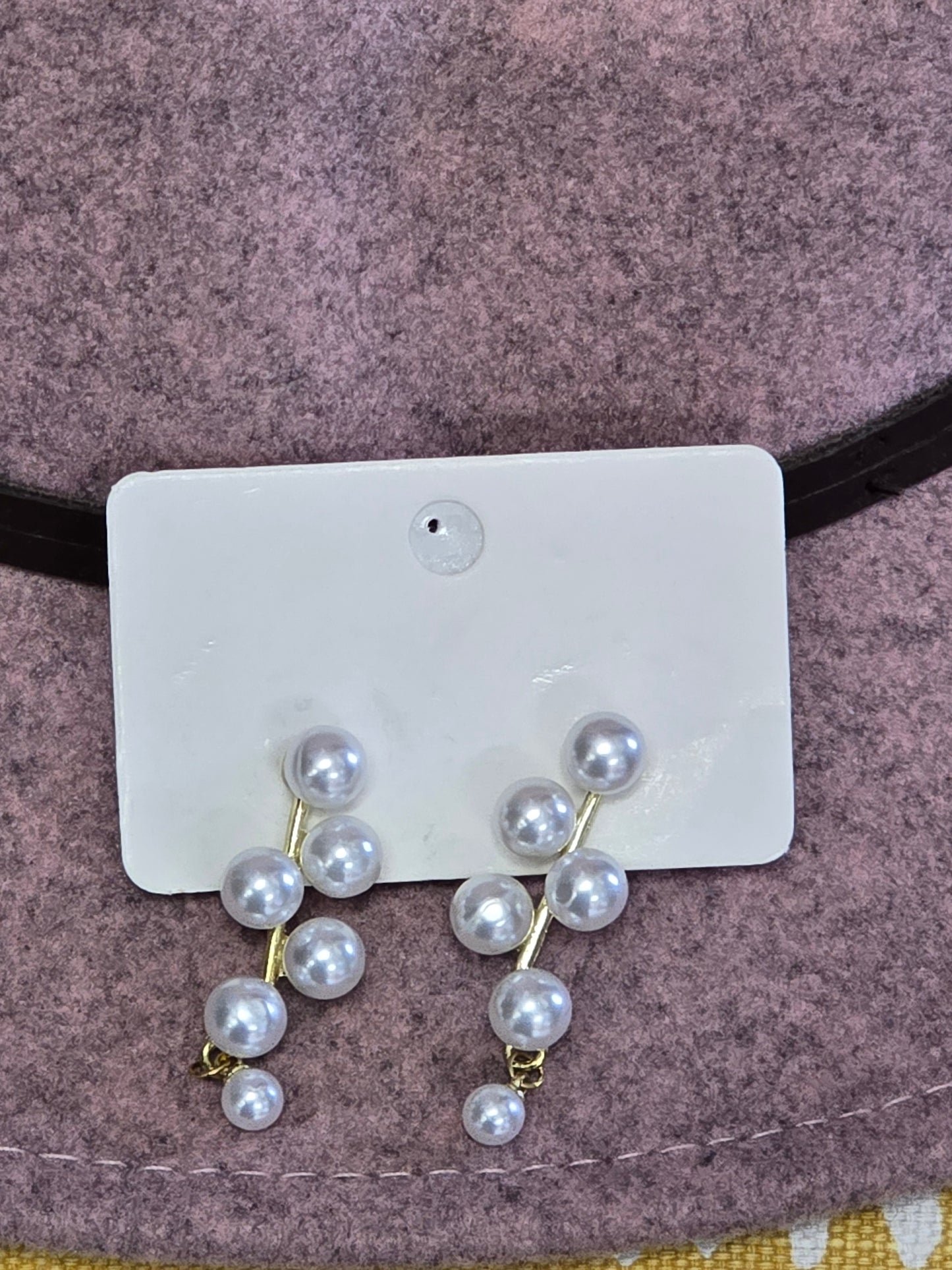 Pearl Cascade Stud Earrings