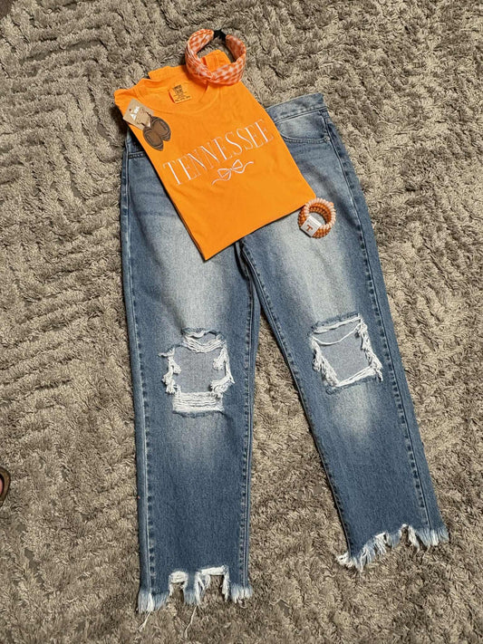 Tennessee Bow Embroidered Tee