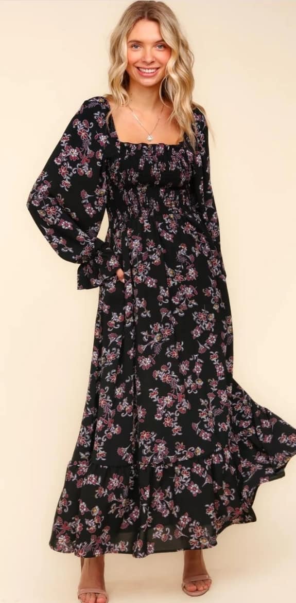 Babydoll Boho Floral Dress