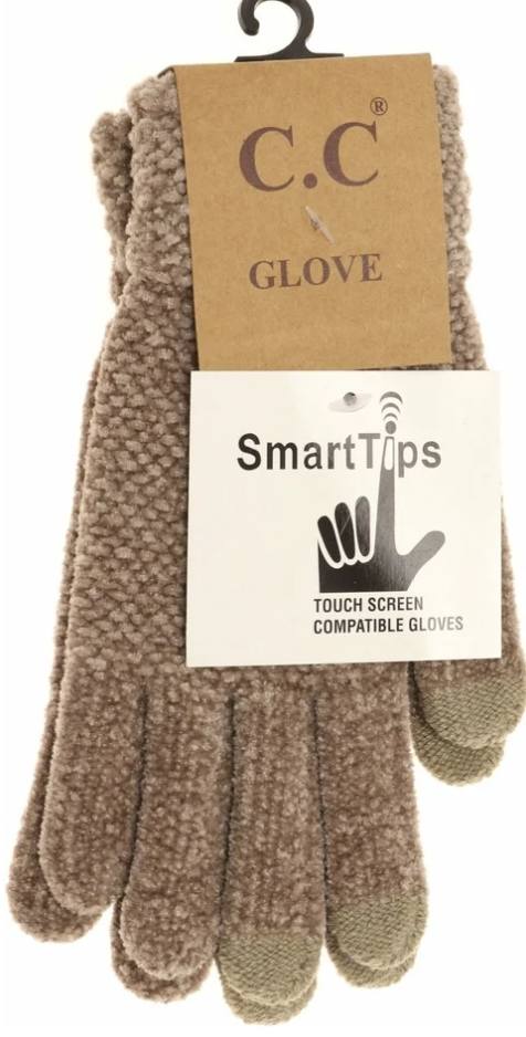 CC Beanie Soft Knit Gloves