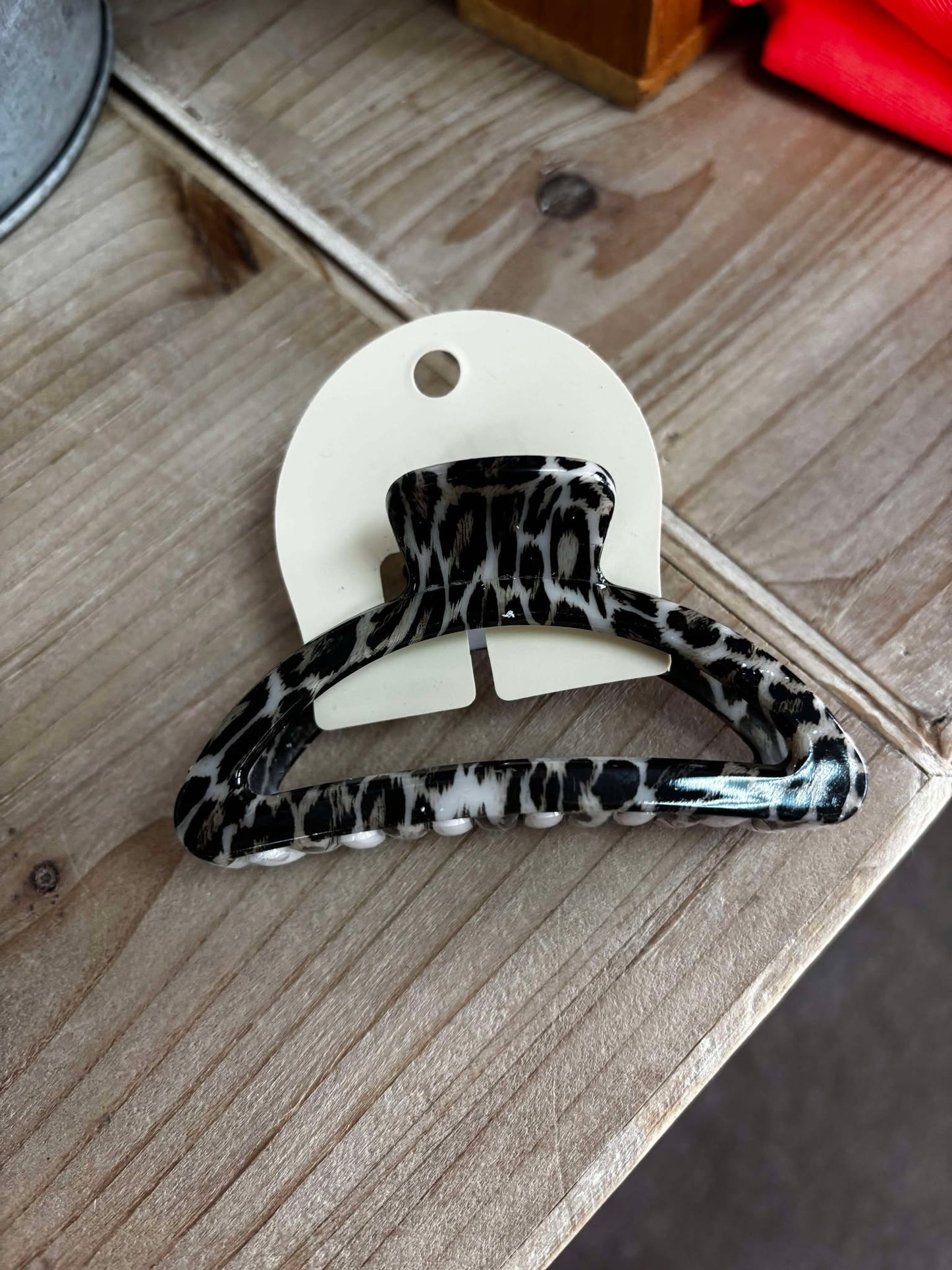 Animal Print Hair Clips
