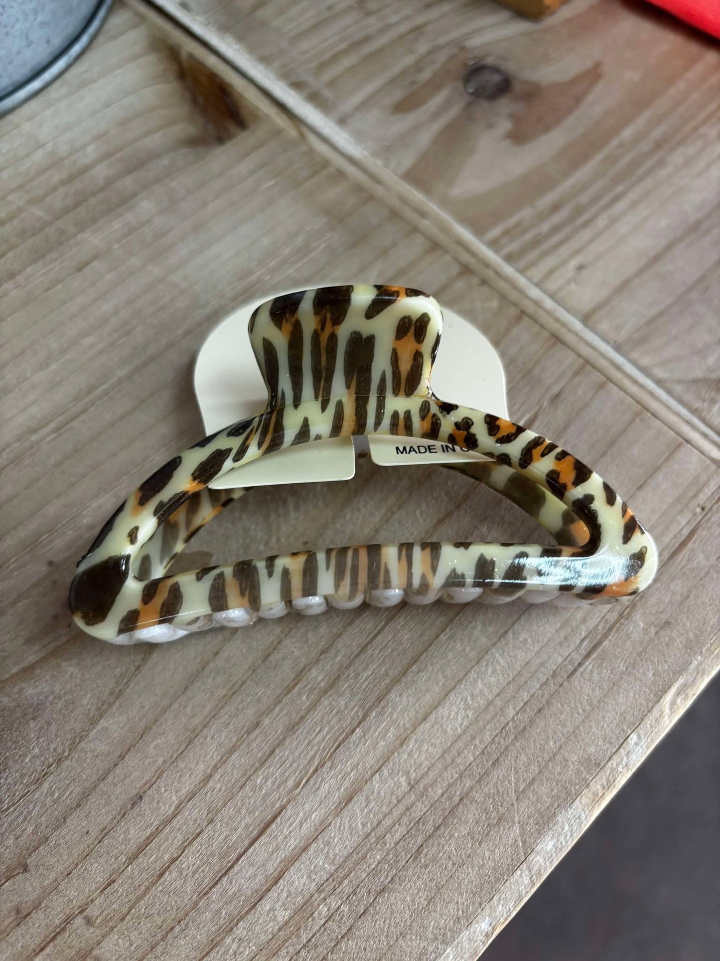Animal Print Hair Clips
