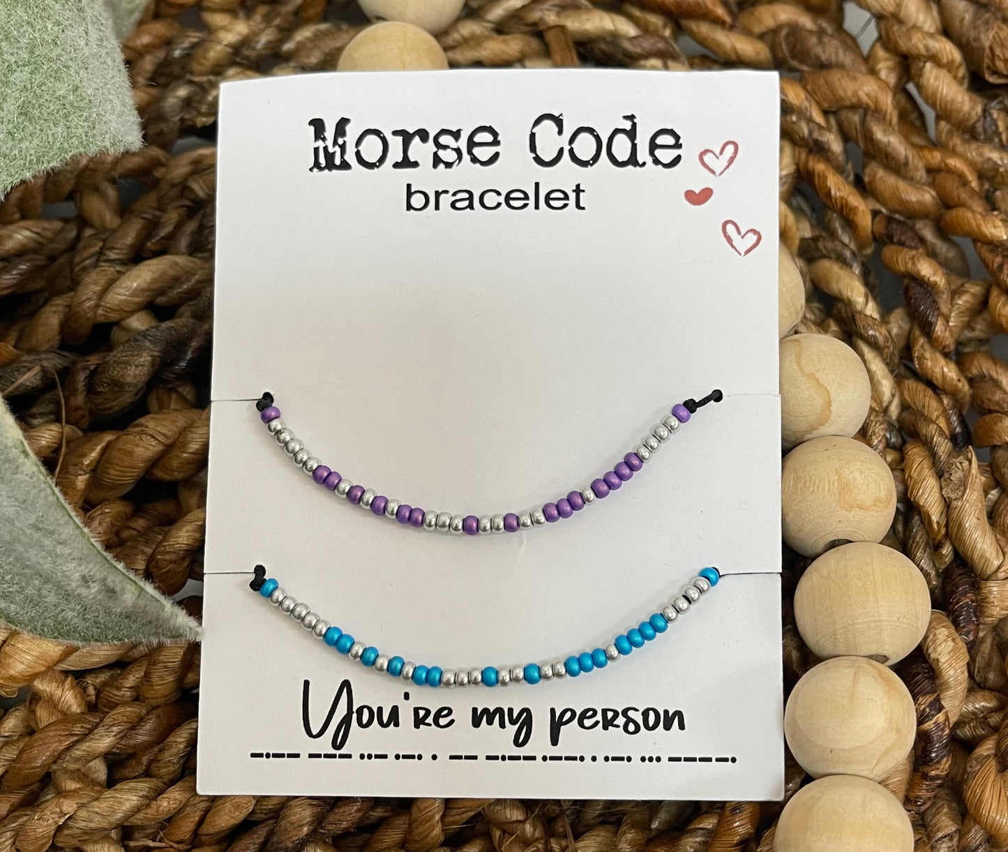 You're My Person Morse Code Bracelets