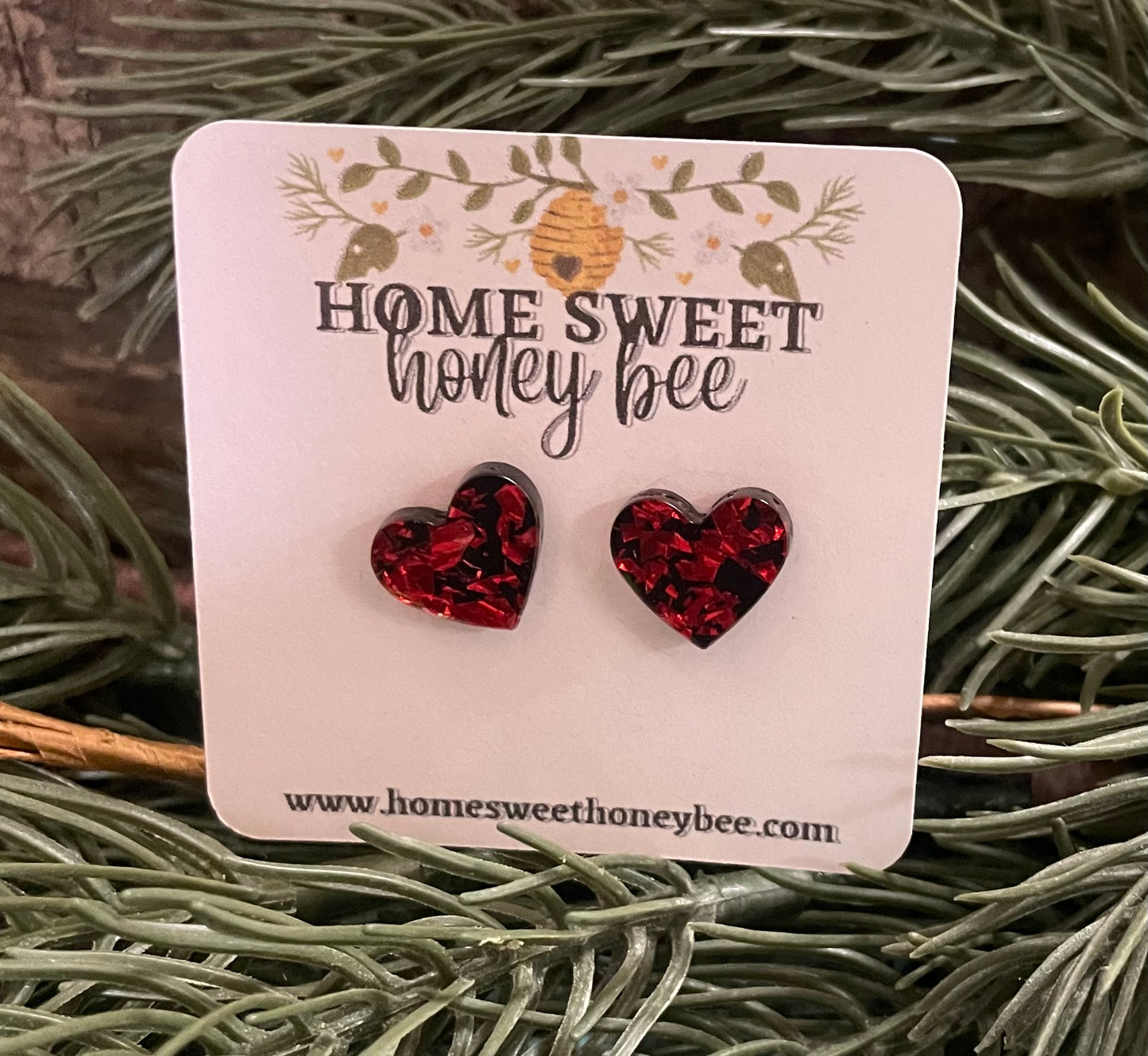 Heart Stud Earrings