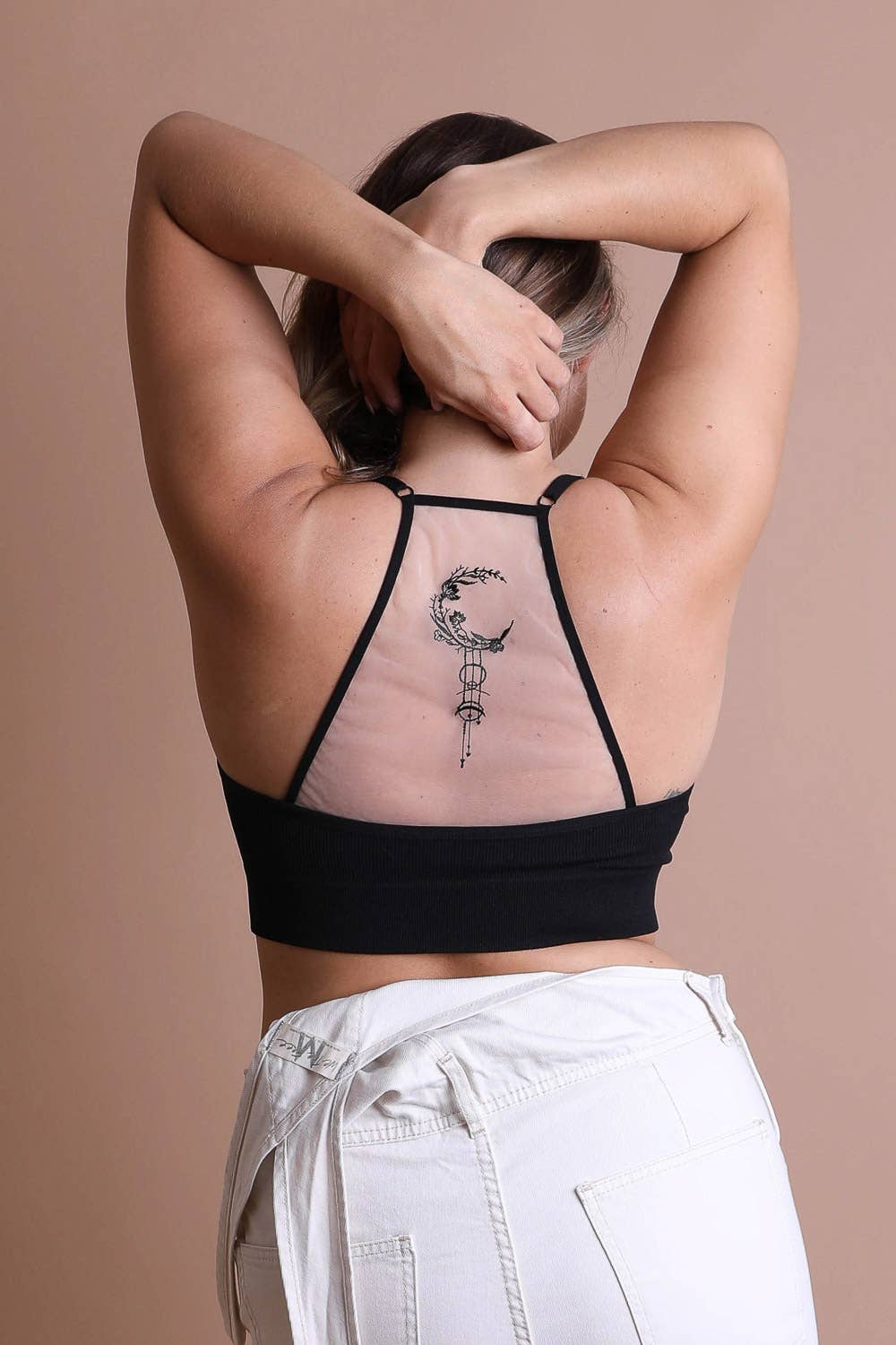 π Plus Size Crescent Moon Dream Catcher Bralette