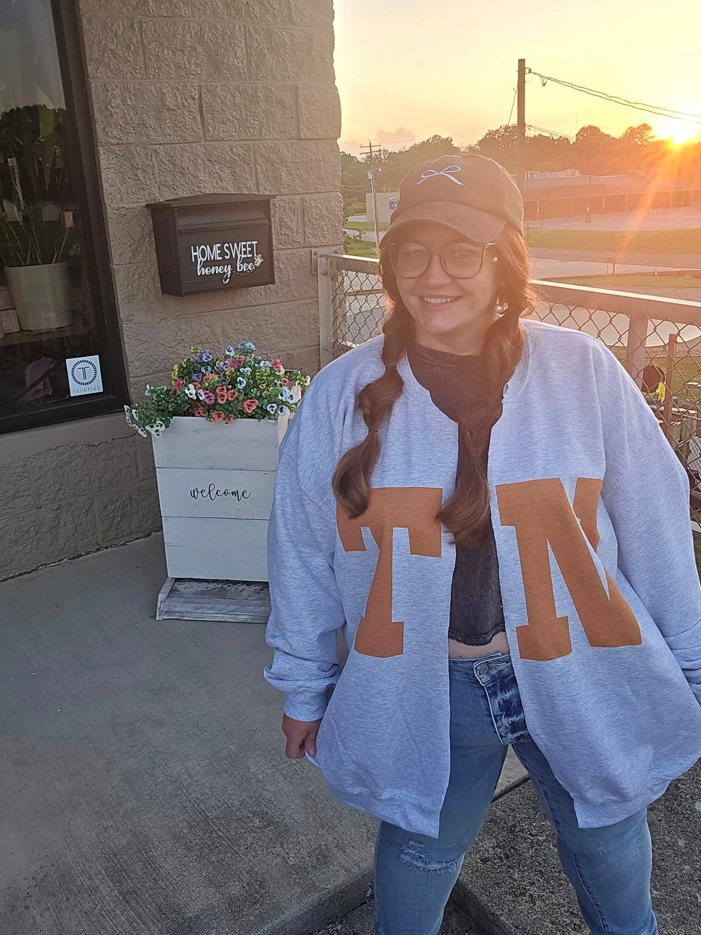 TN Open Sweatshirt Cardigan(Preorder)