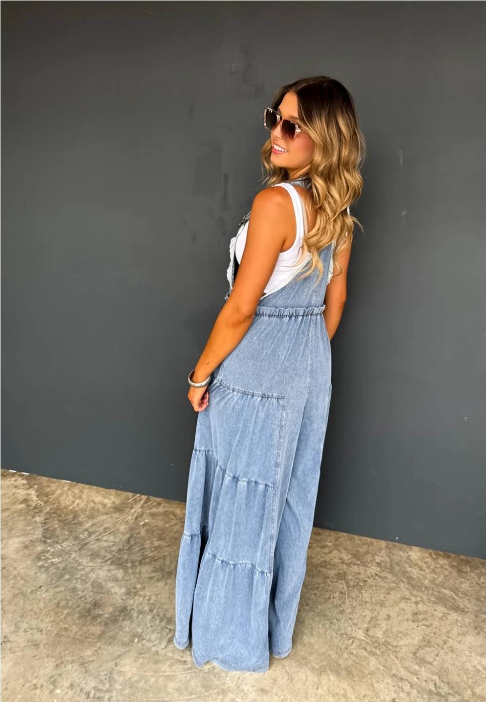 Boho and Lace Denim Overalls PREORDER TAT-ETA Late June