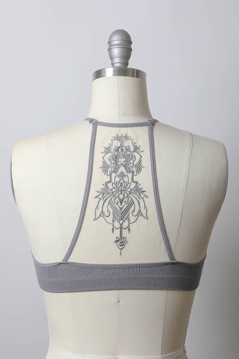 Tattoo Back Mesh Bralette – Unique, Comfortable, Stylish ✨