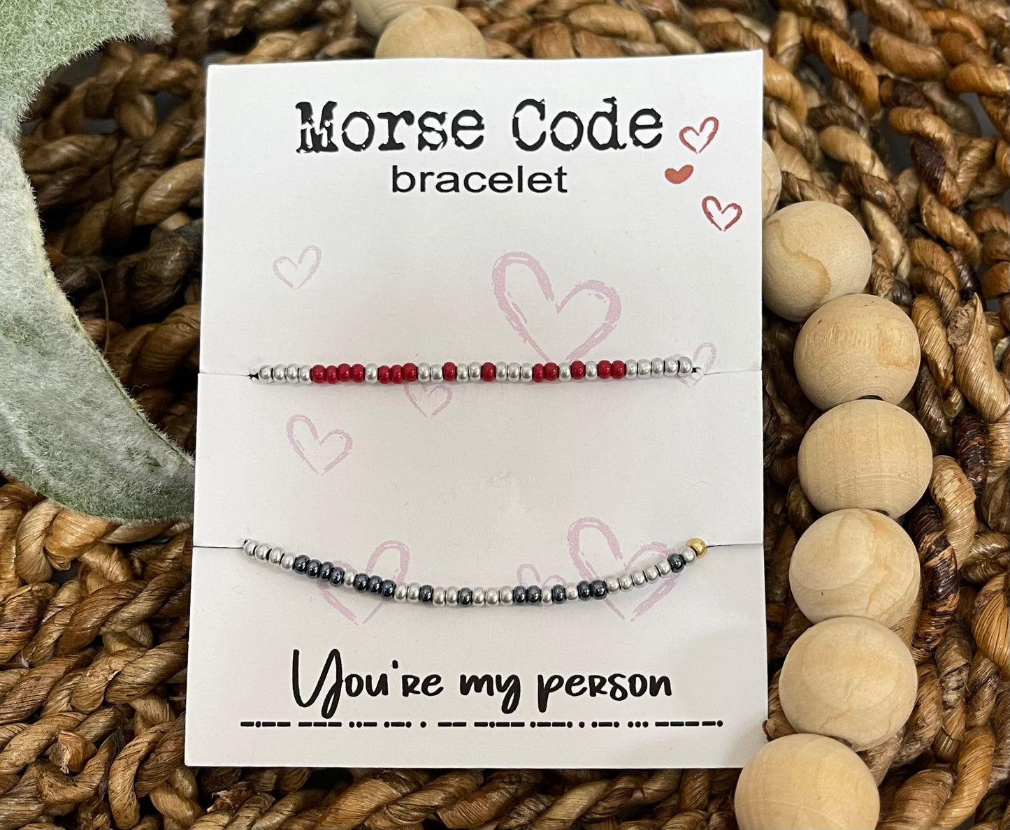 You're My Person Morse Code Bracelets