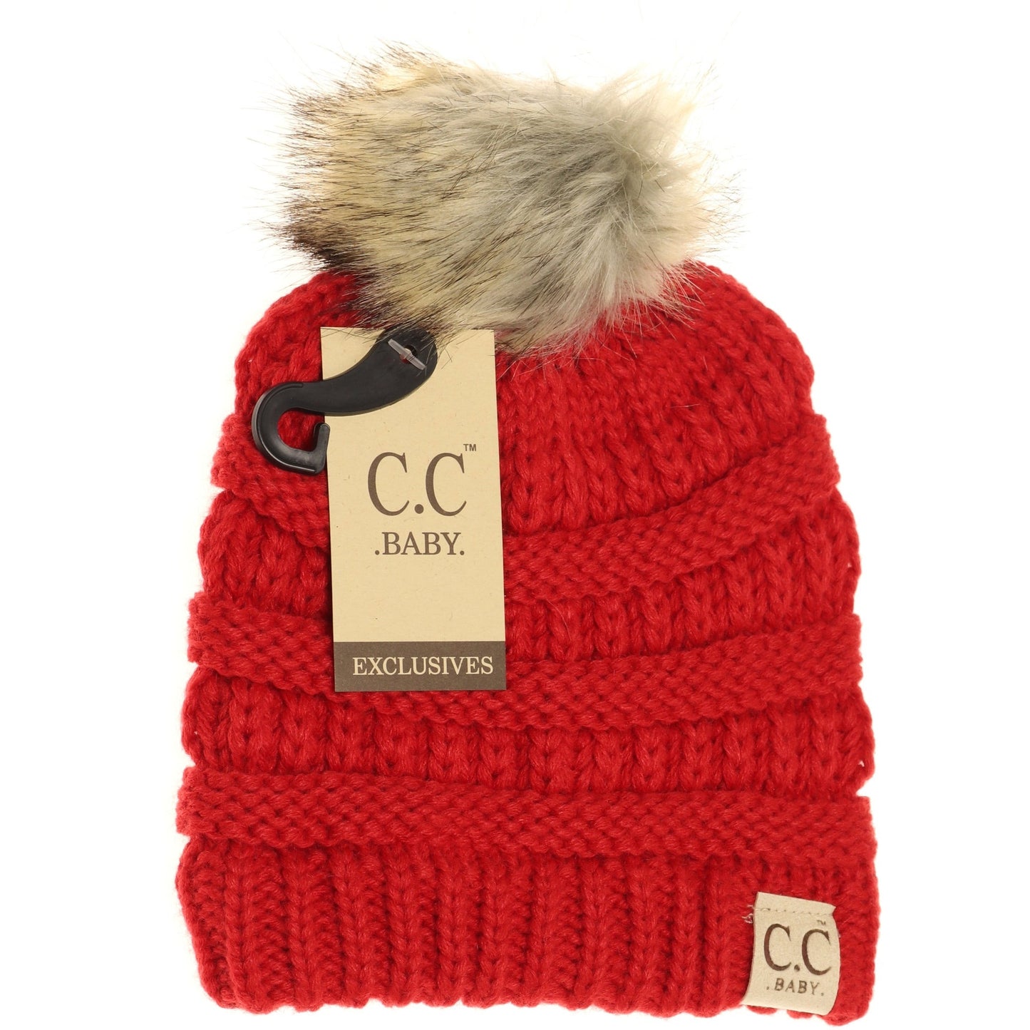 Baby Fur Pom CC Beanie