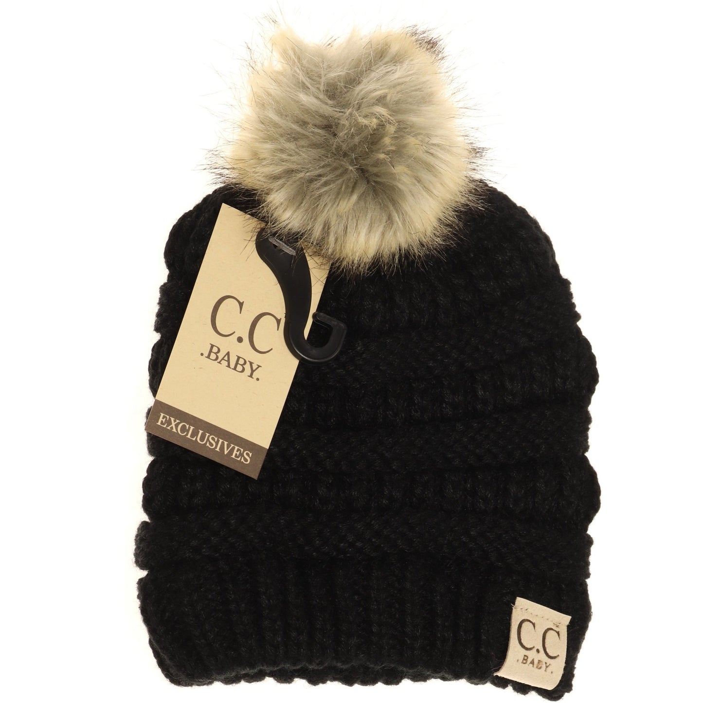 Baby Fur Pom CC Beanie