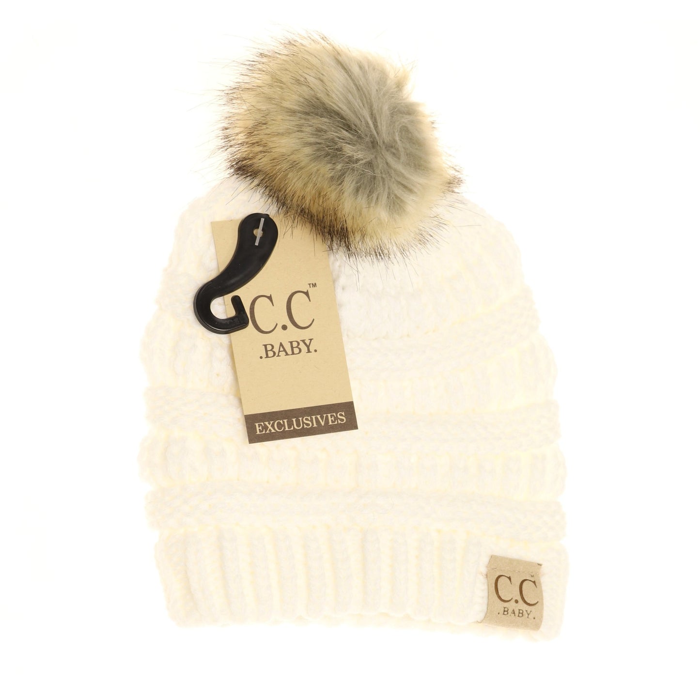 Baby Fur Pom CC Beanie