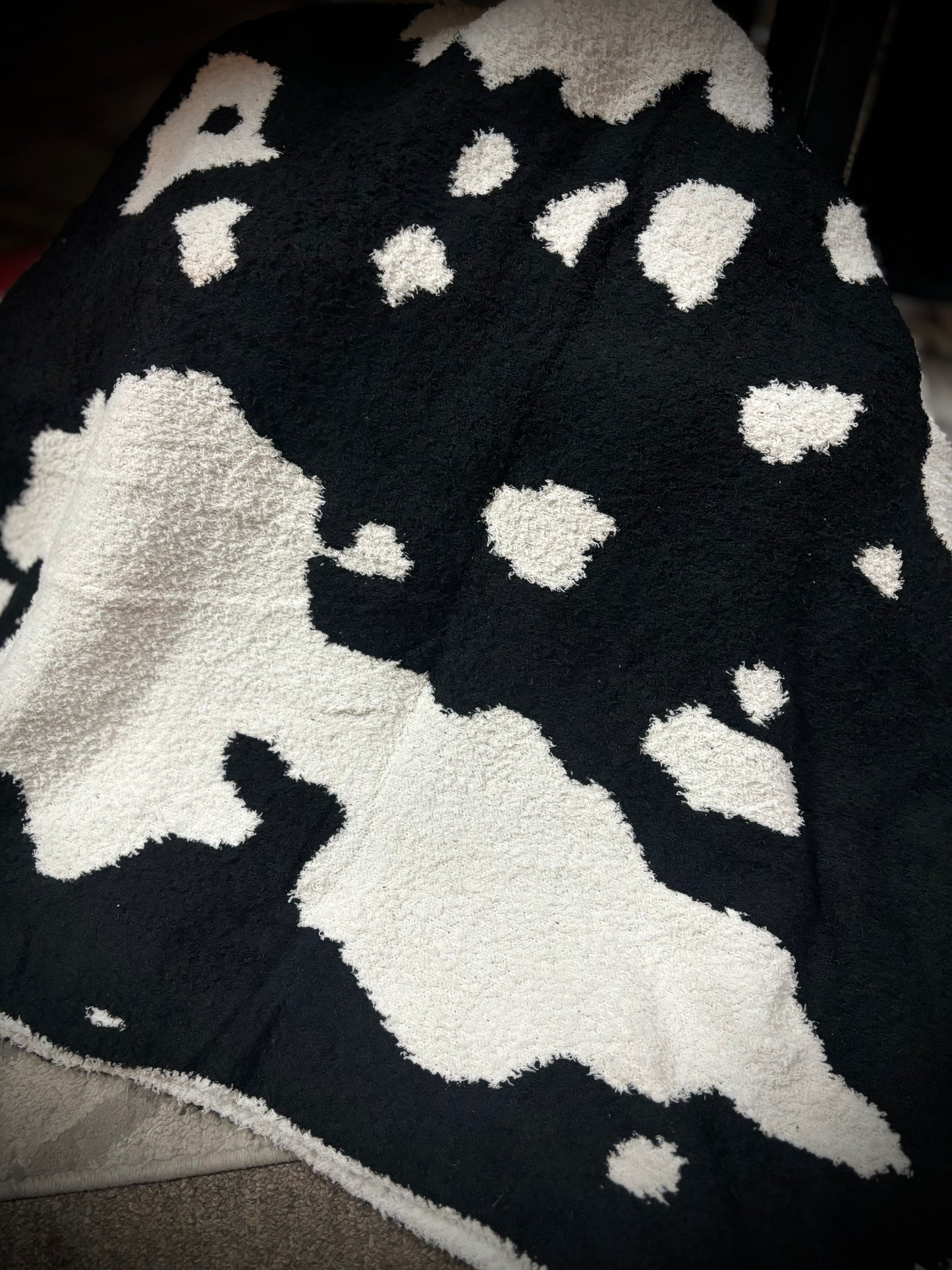 Howdy Honey Cowprint Blanket