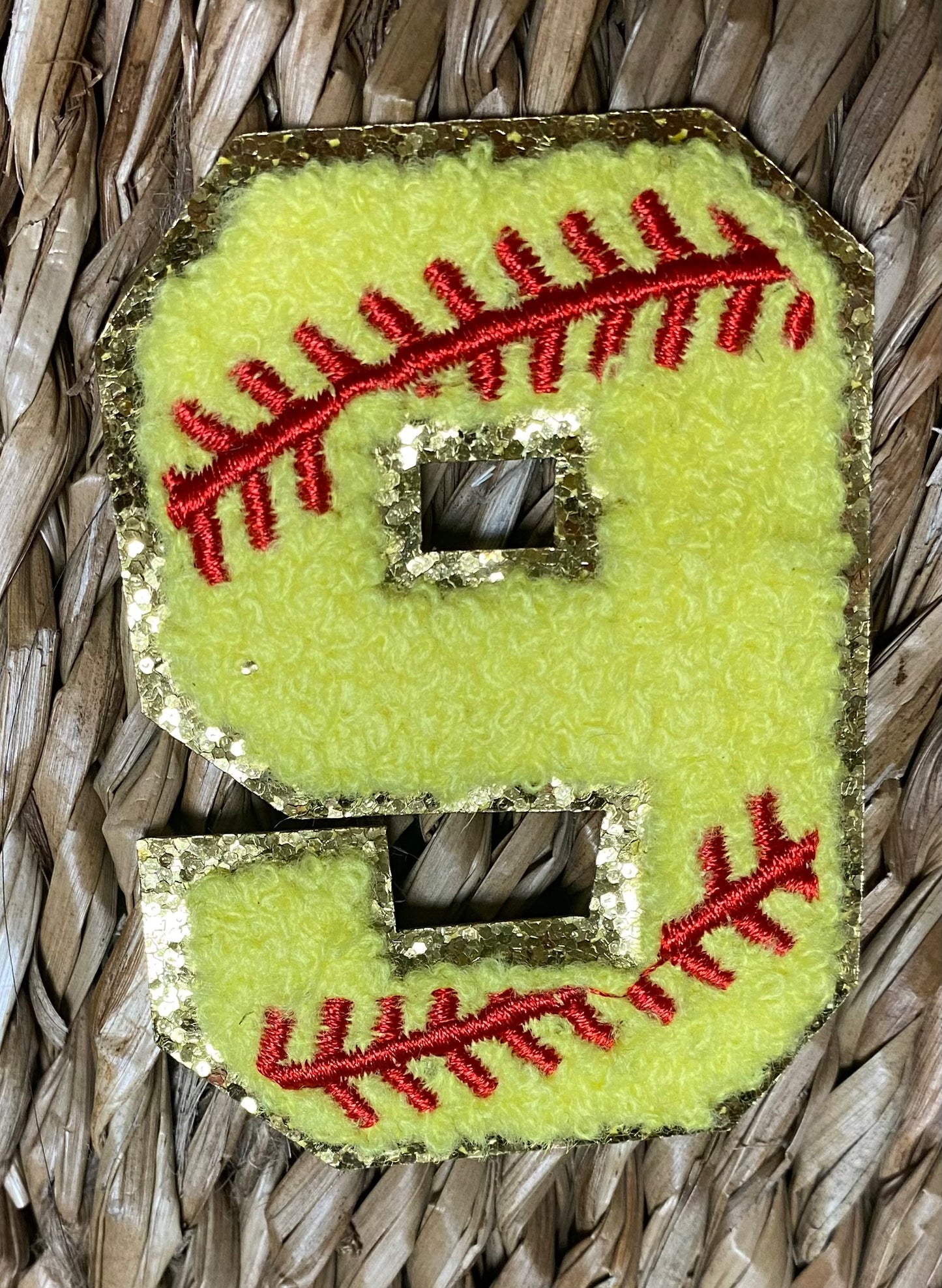 Softball Chenille Patches