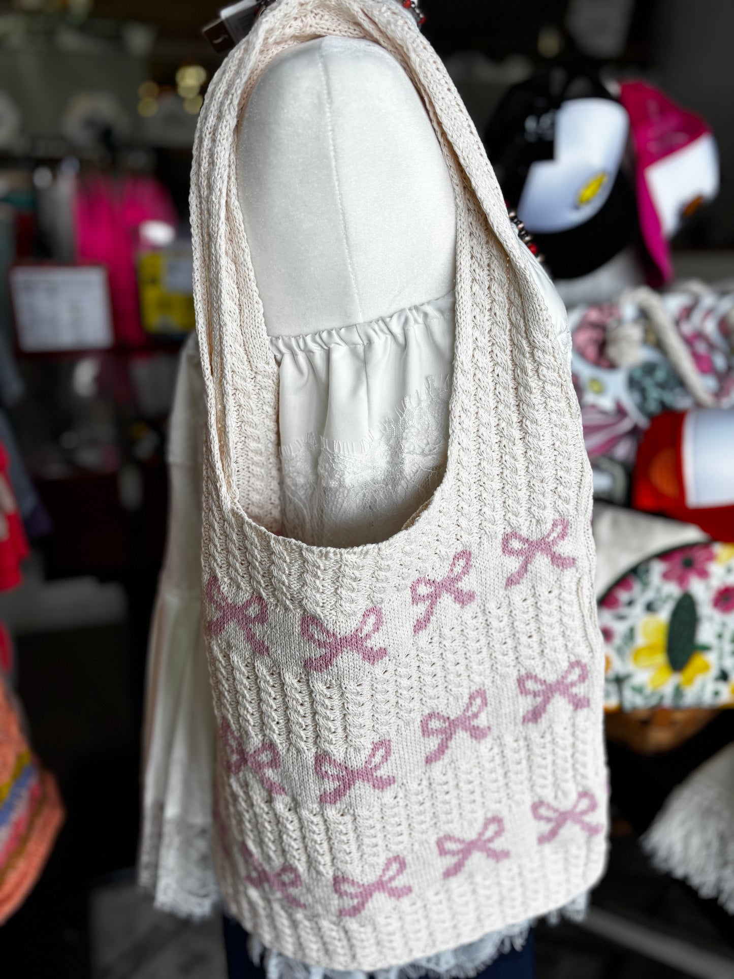 Knit Boho Slouch Bag