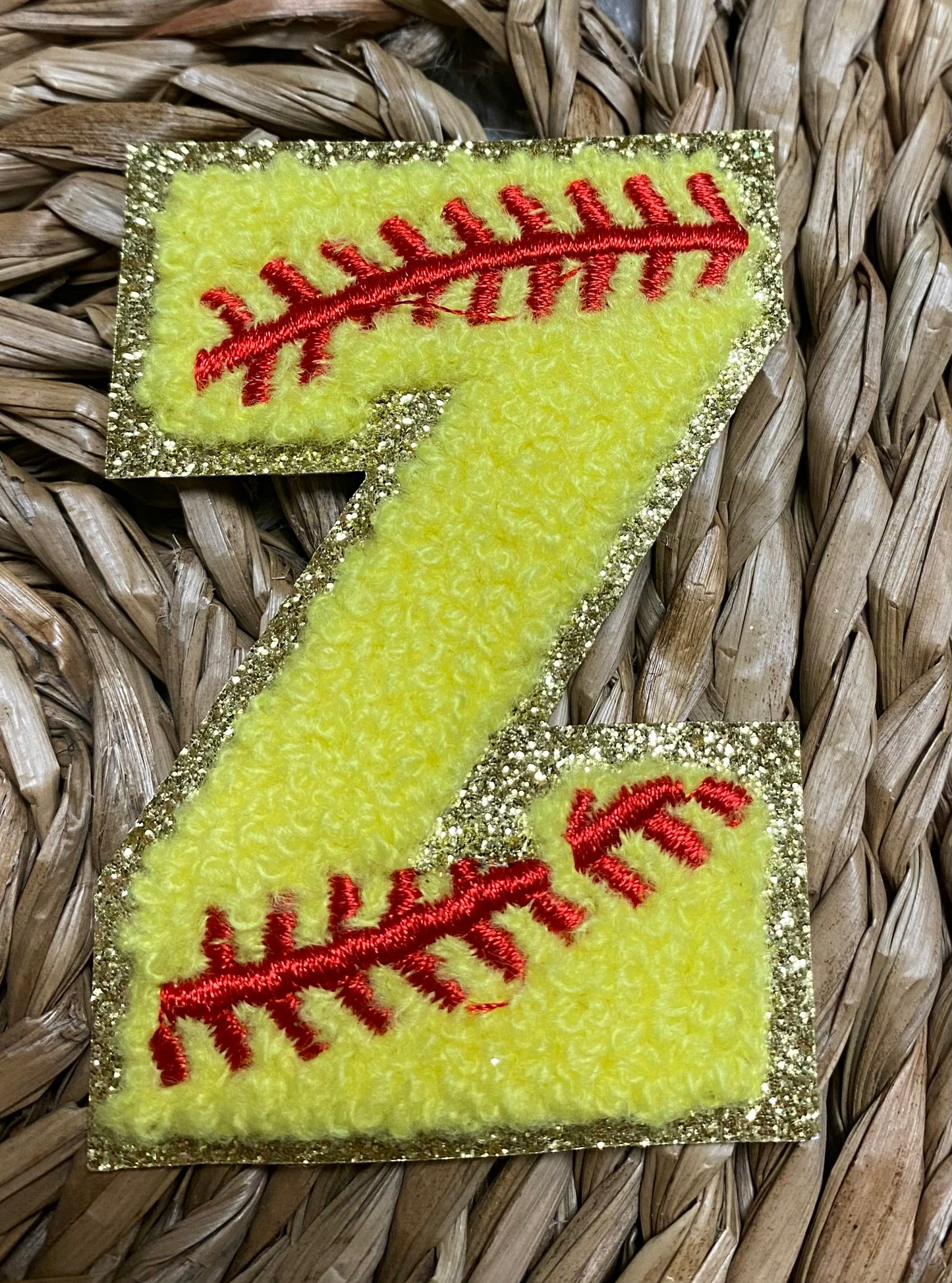Softball Chenille Patches