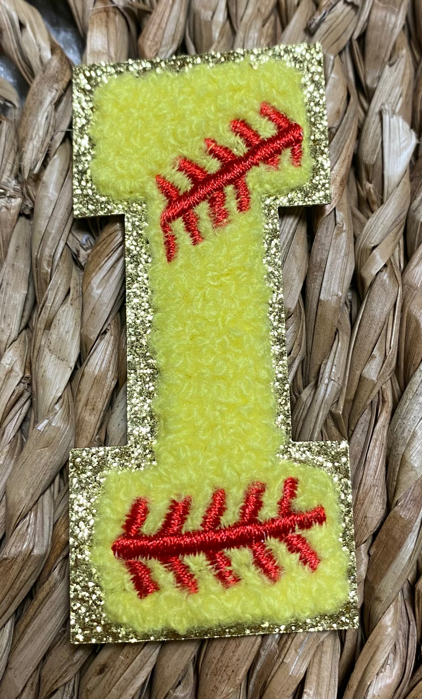 Softball Chenille Patches