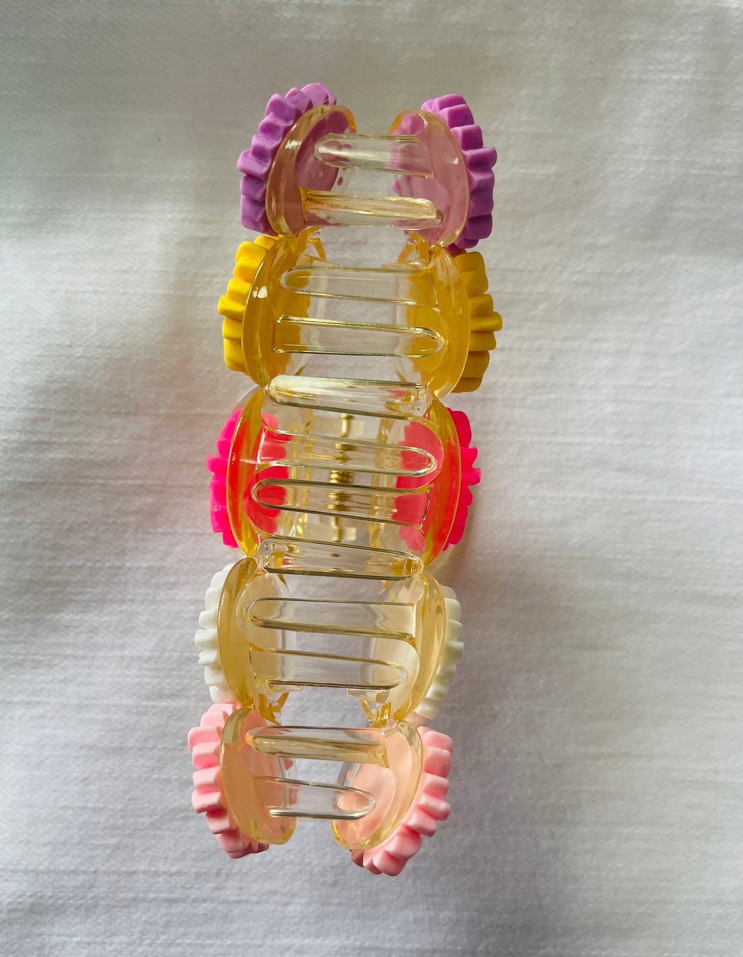Pastel Colored Flower Hairclip for Women. Spring Hair Clips