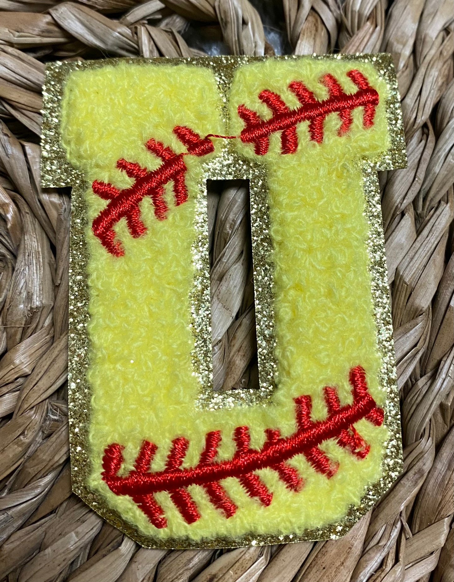 Softball Chenille Patches
