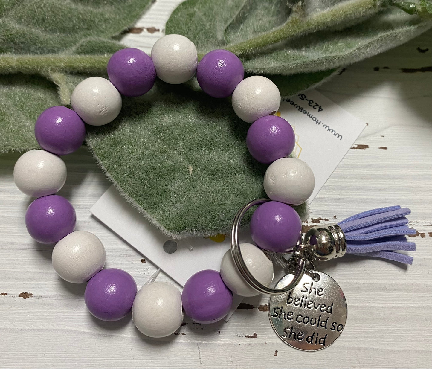 Beaded Bangle Key Holders