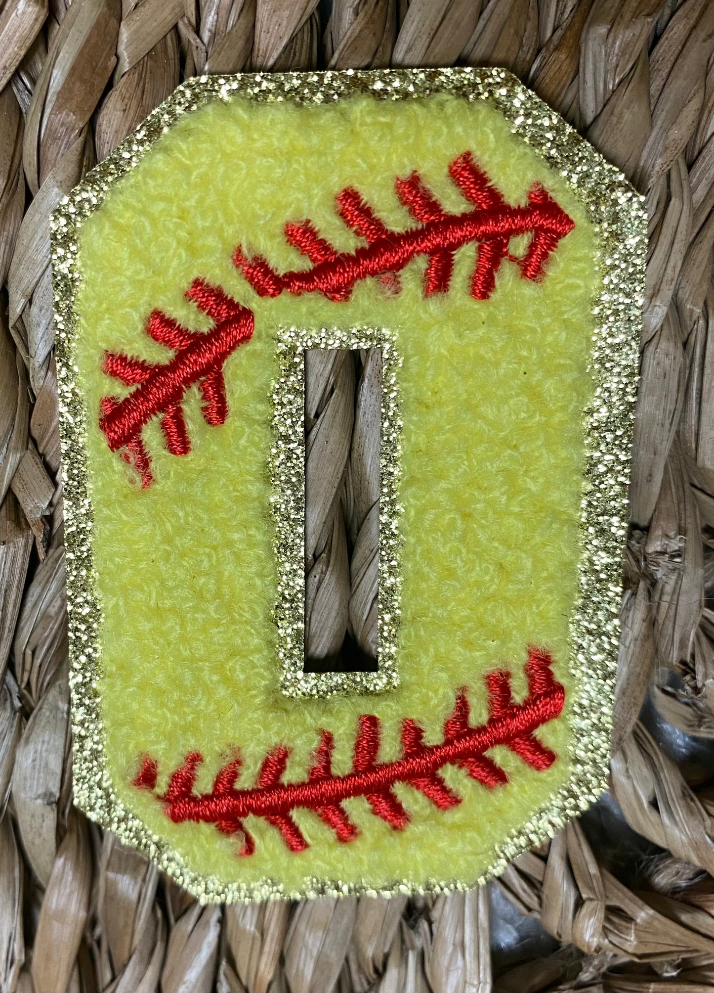 Softball Chenille Patches