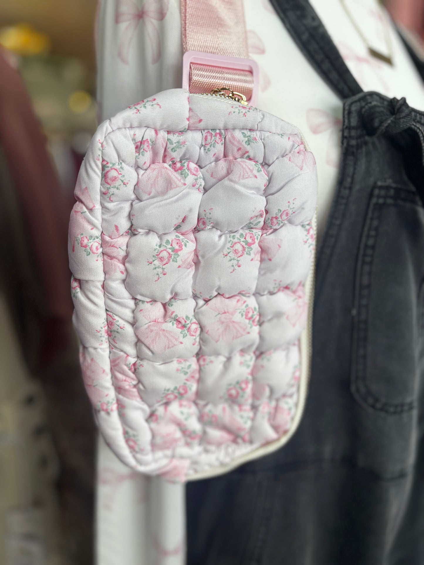Quilted Floral Bum Bags