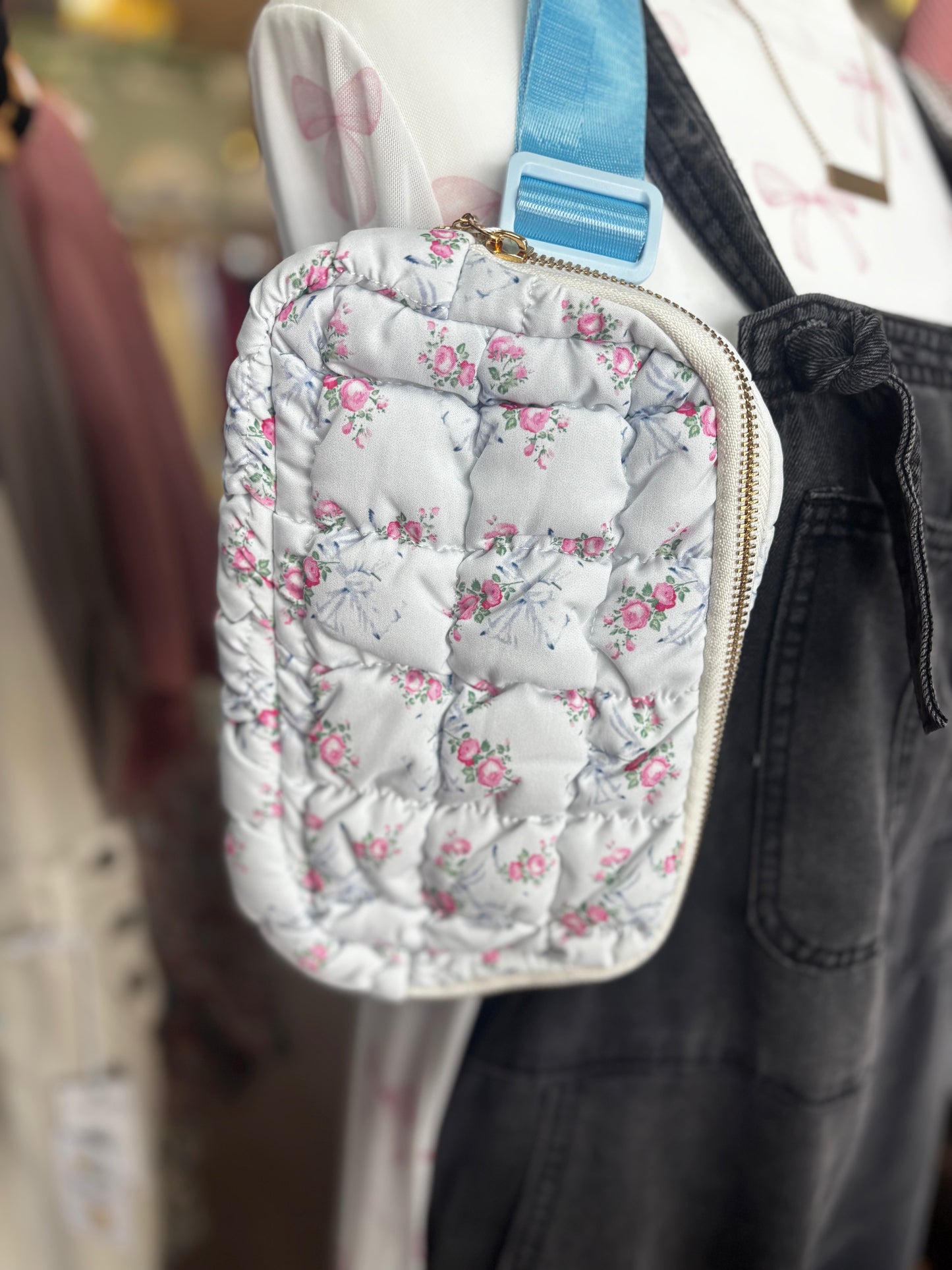 Quilted Floral Bum Bags