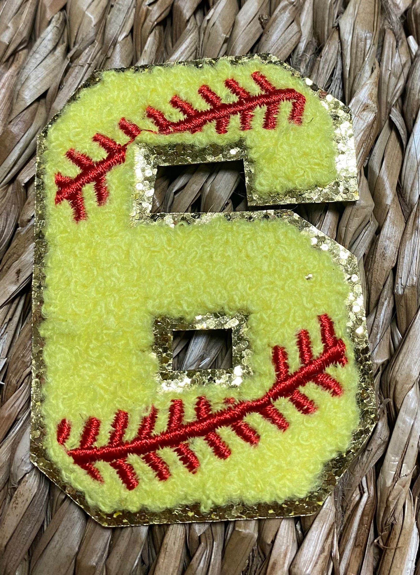 Softball Chenille Patches