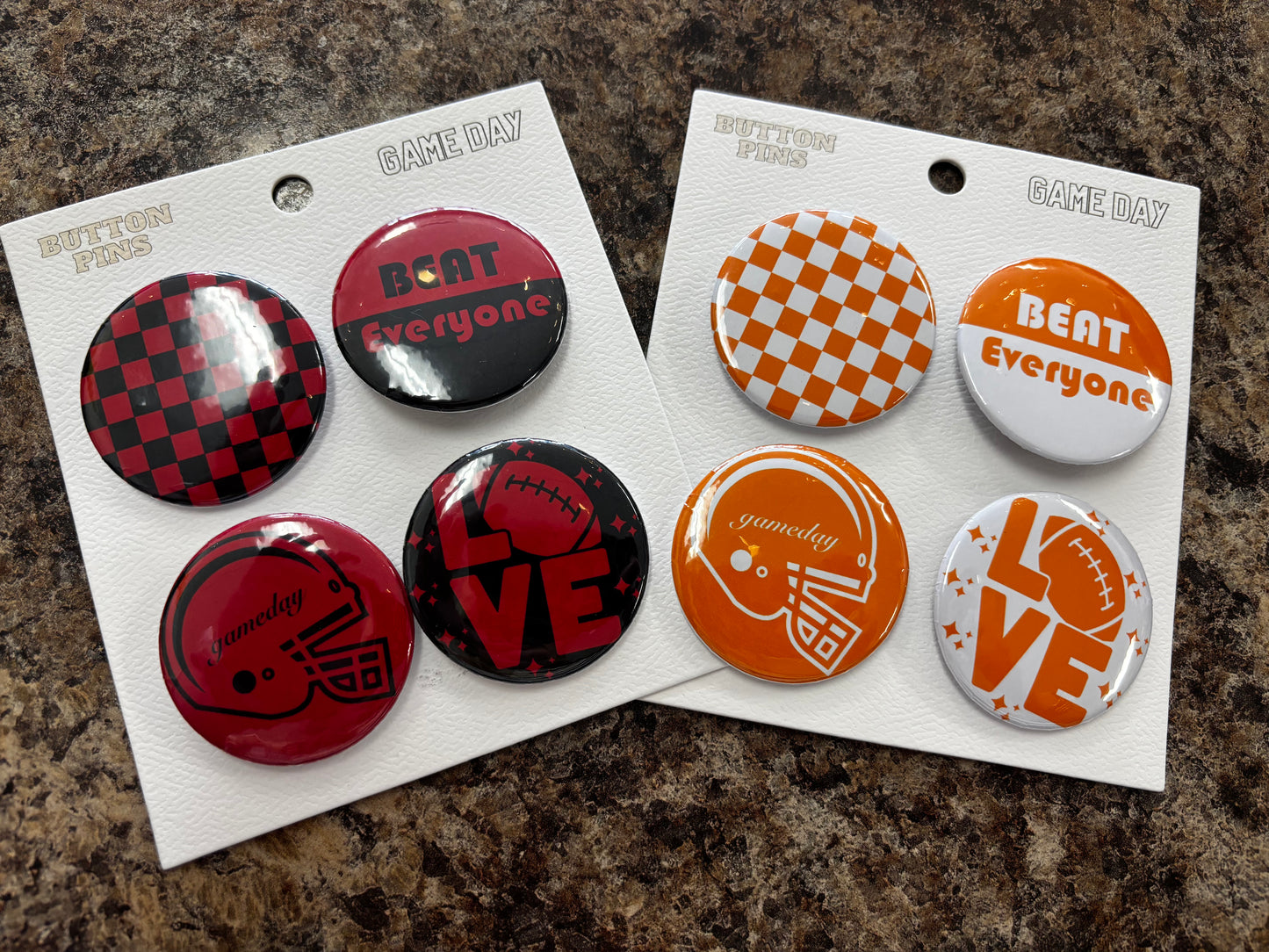 Game Day Button Pin