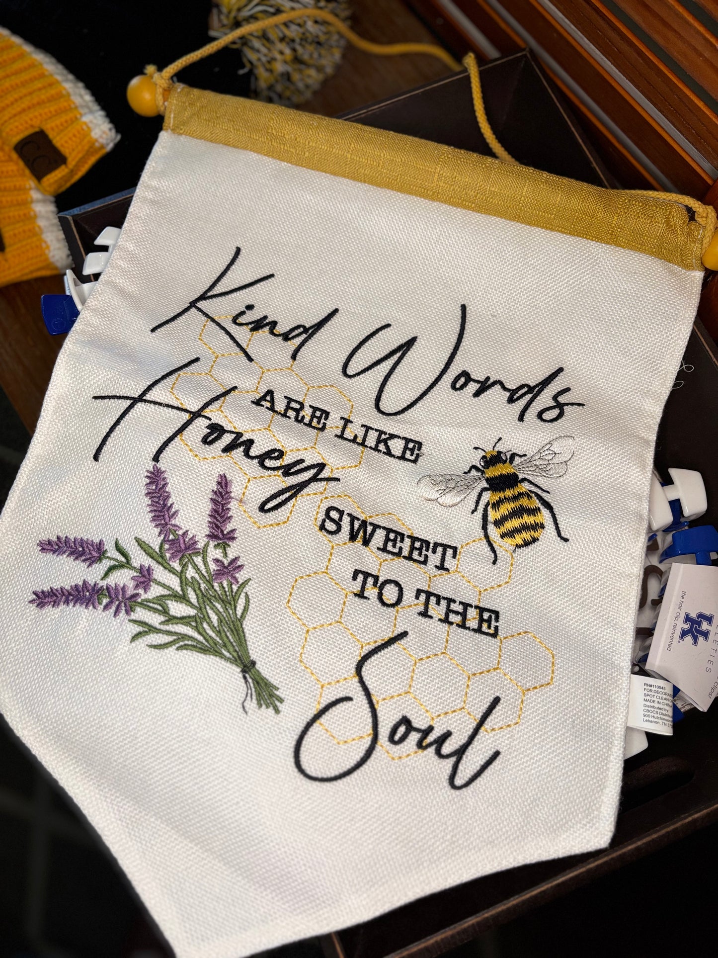 Kind Words - Honey to the Soul Garden Flag