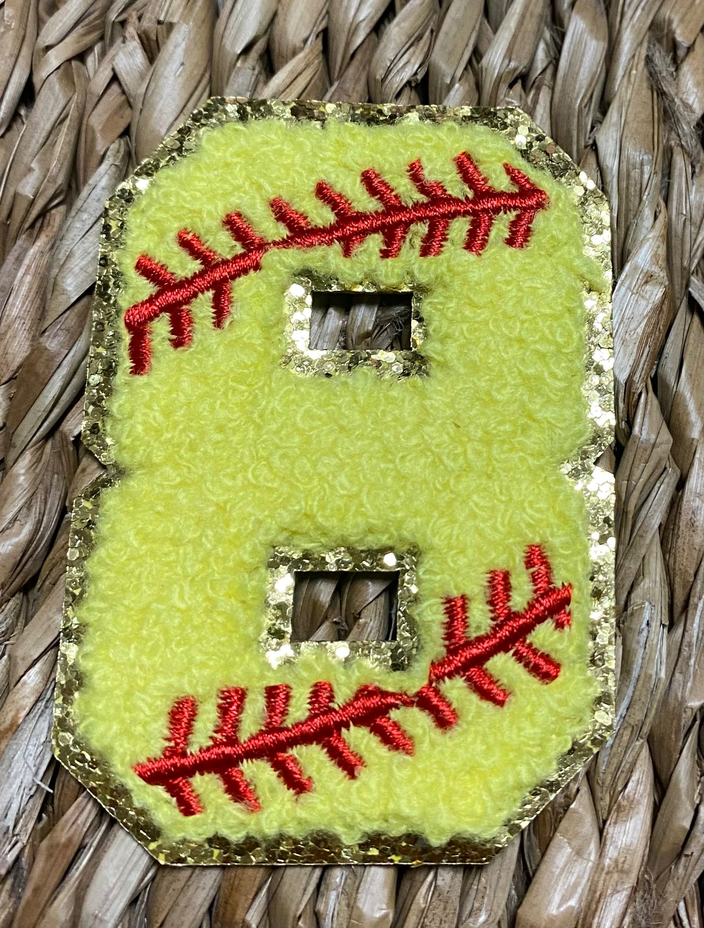 Softball Chenille Patches