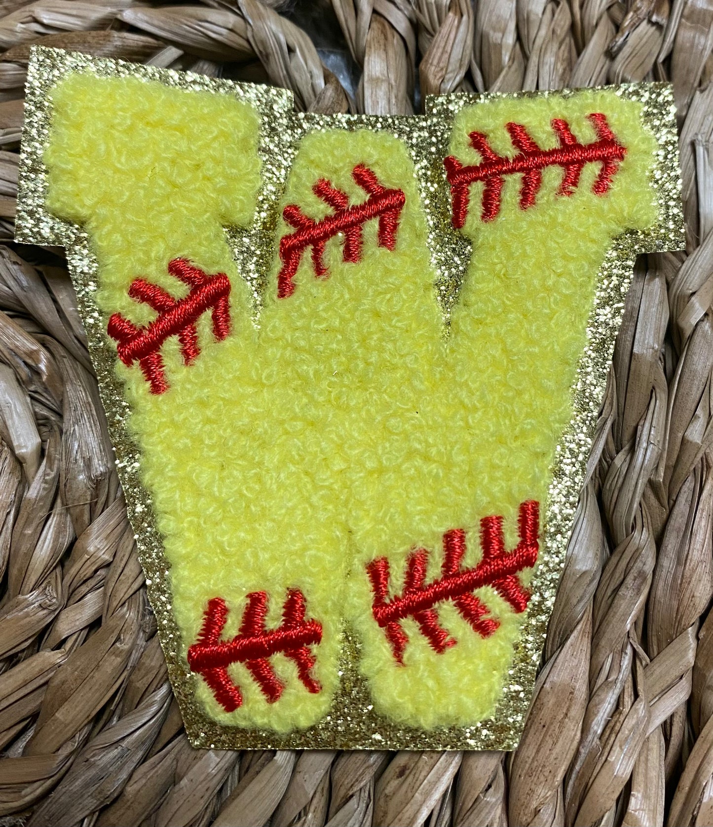 Softball Chenille Patches