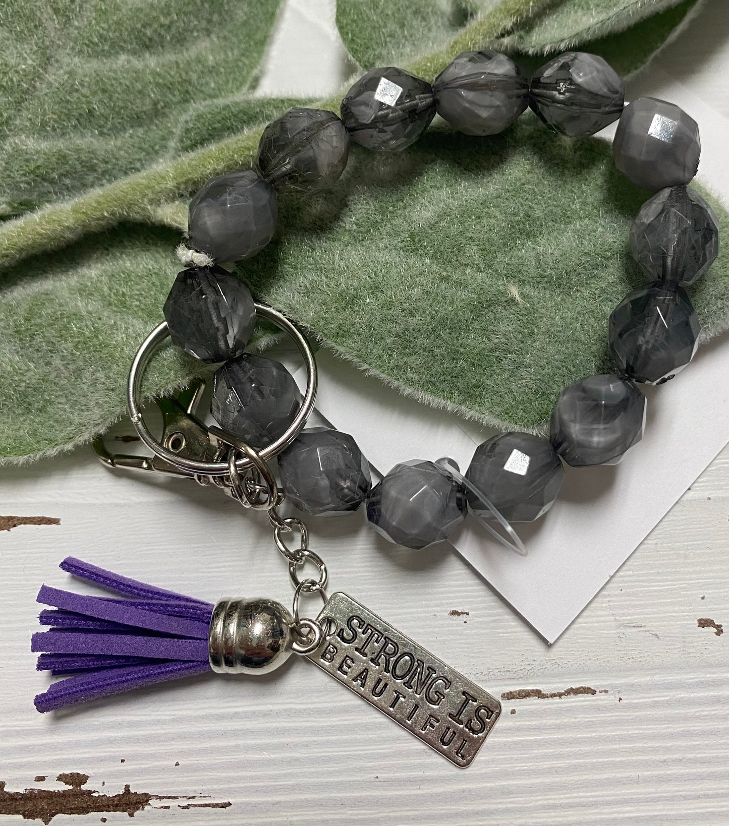 Beaded Bangle Key Holders