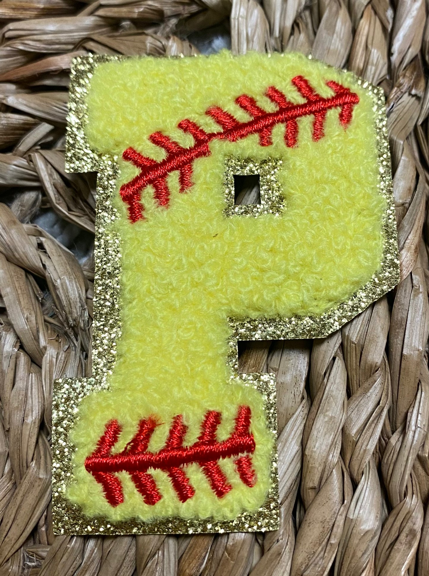 Softball Chenille Patches