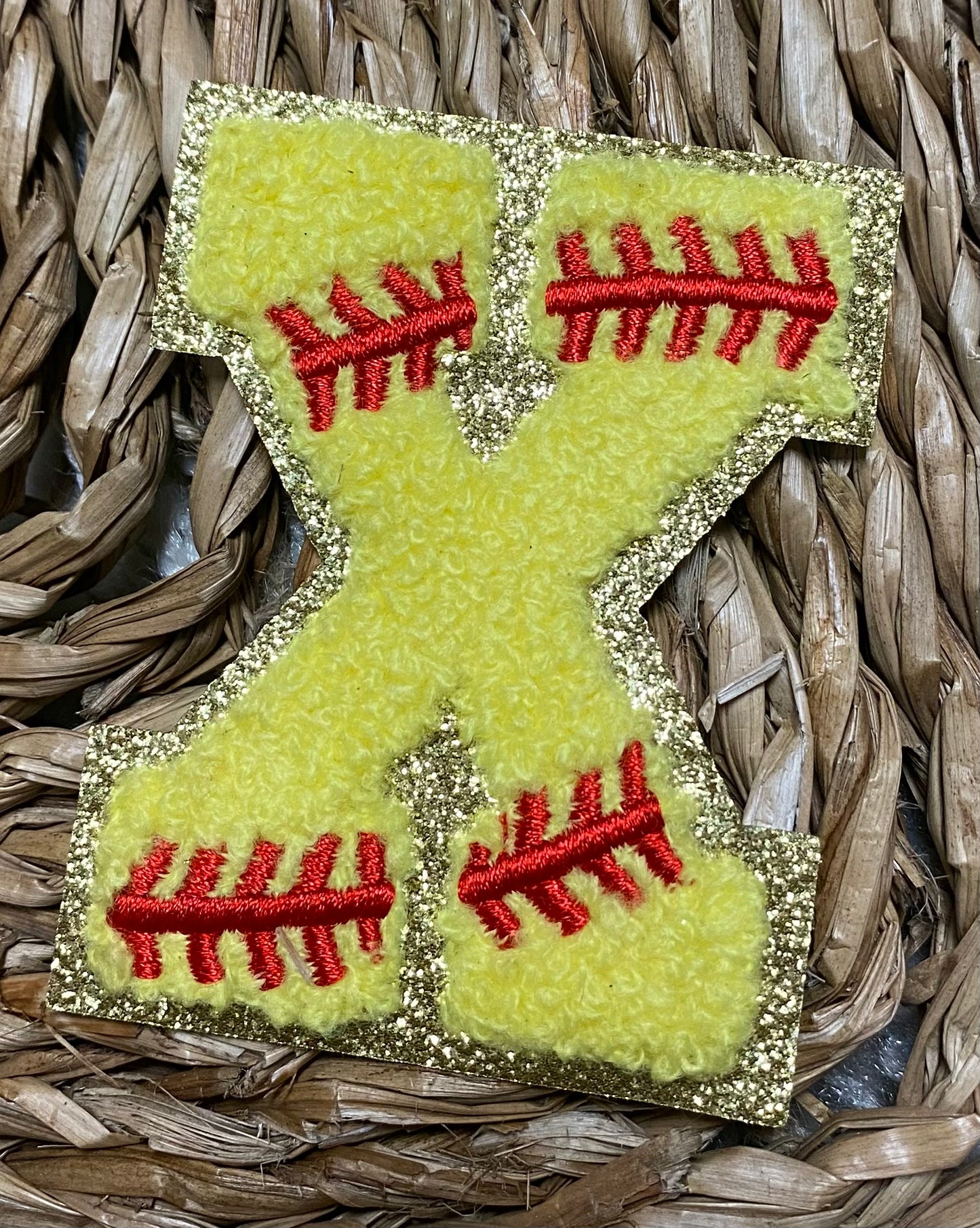 Softball Chenille Patches
