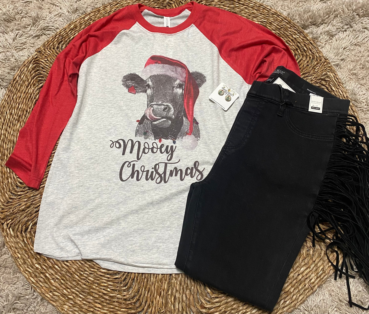 Mooey Christmas Raglan