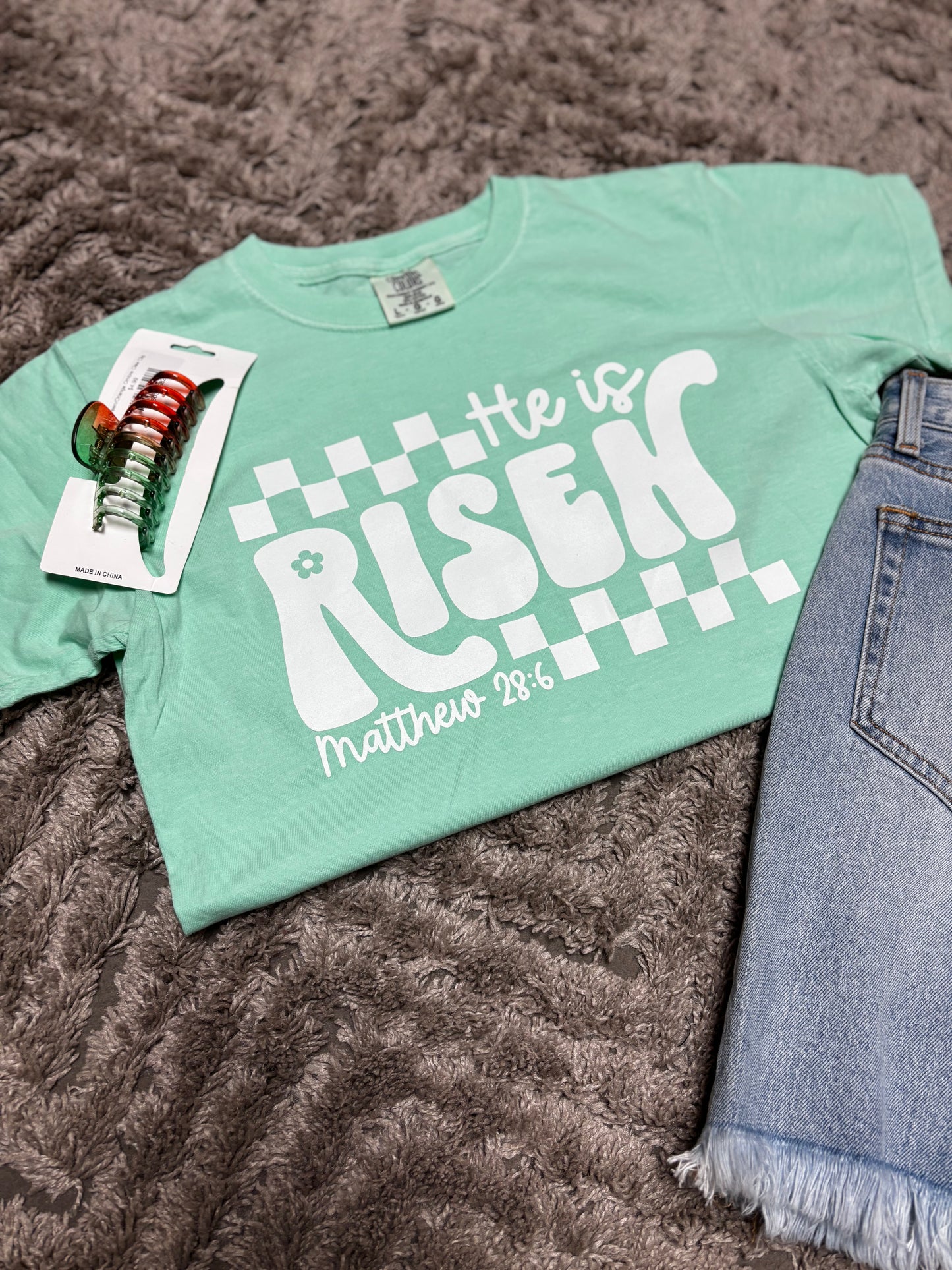 He Is Risen Tee