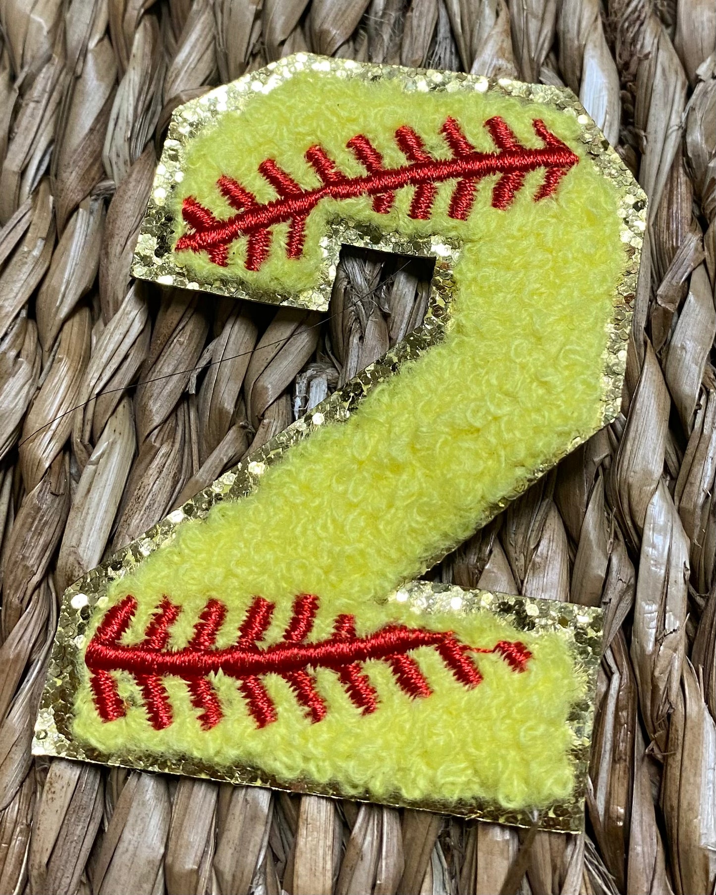 Softball Chenille Patches