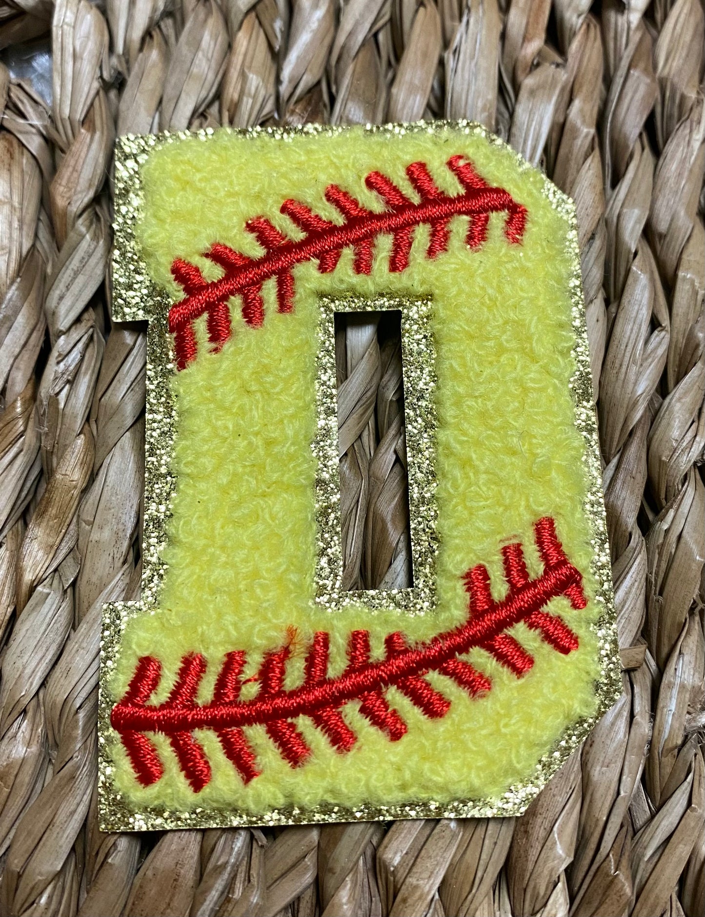 Softball Chenille Patches