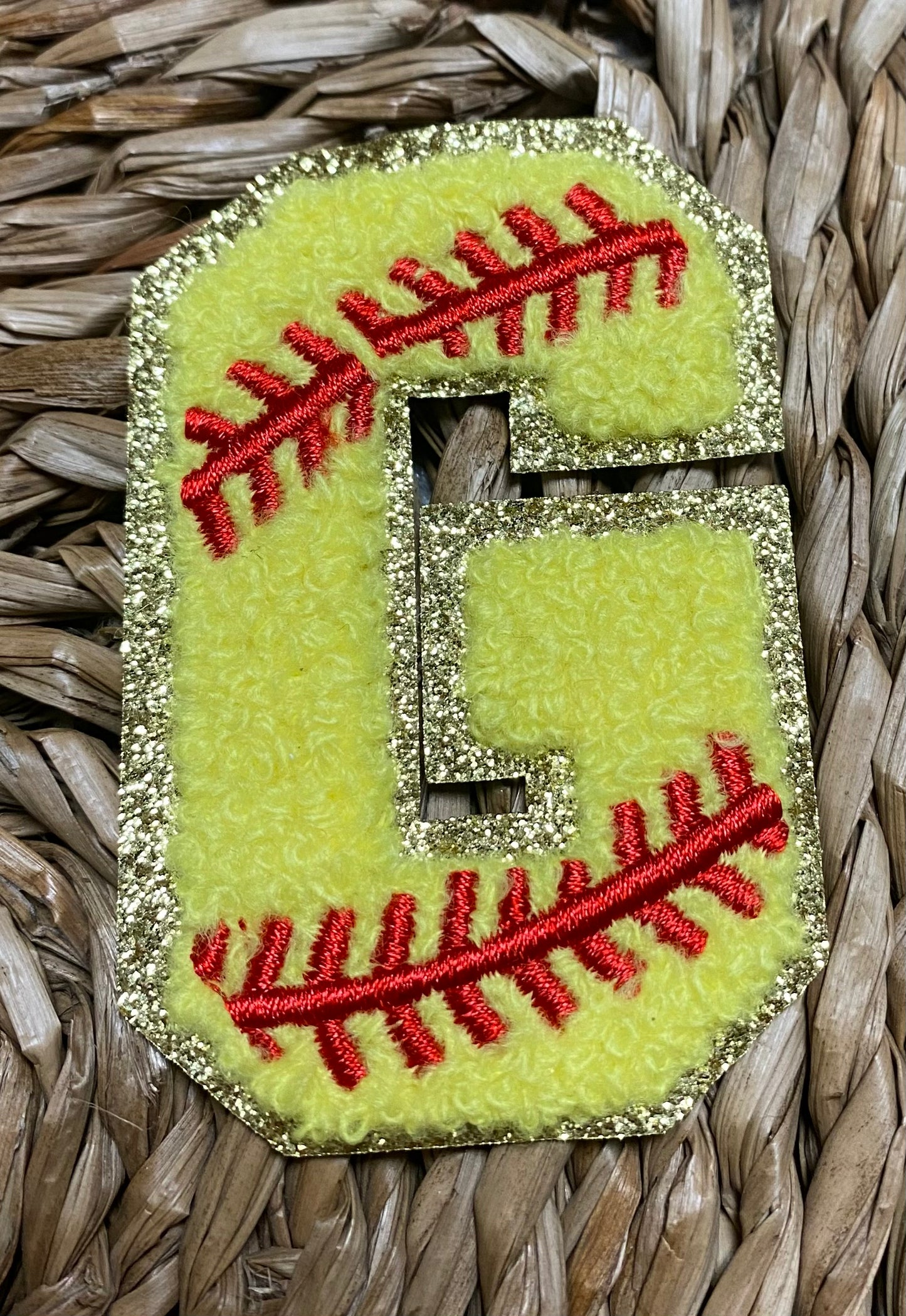Softball Chenille Patches