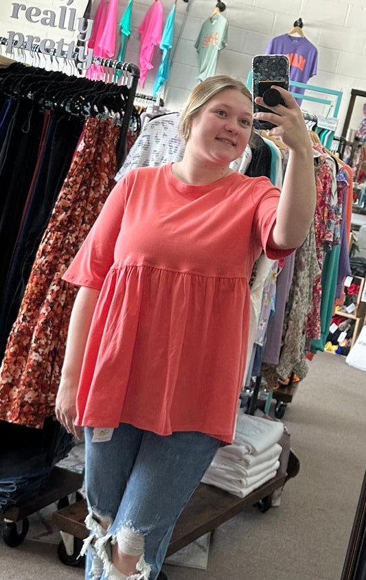 Half Sleeve Flowy Top