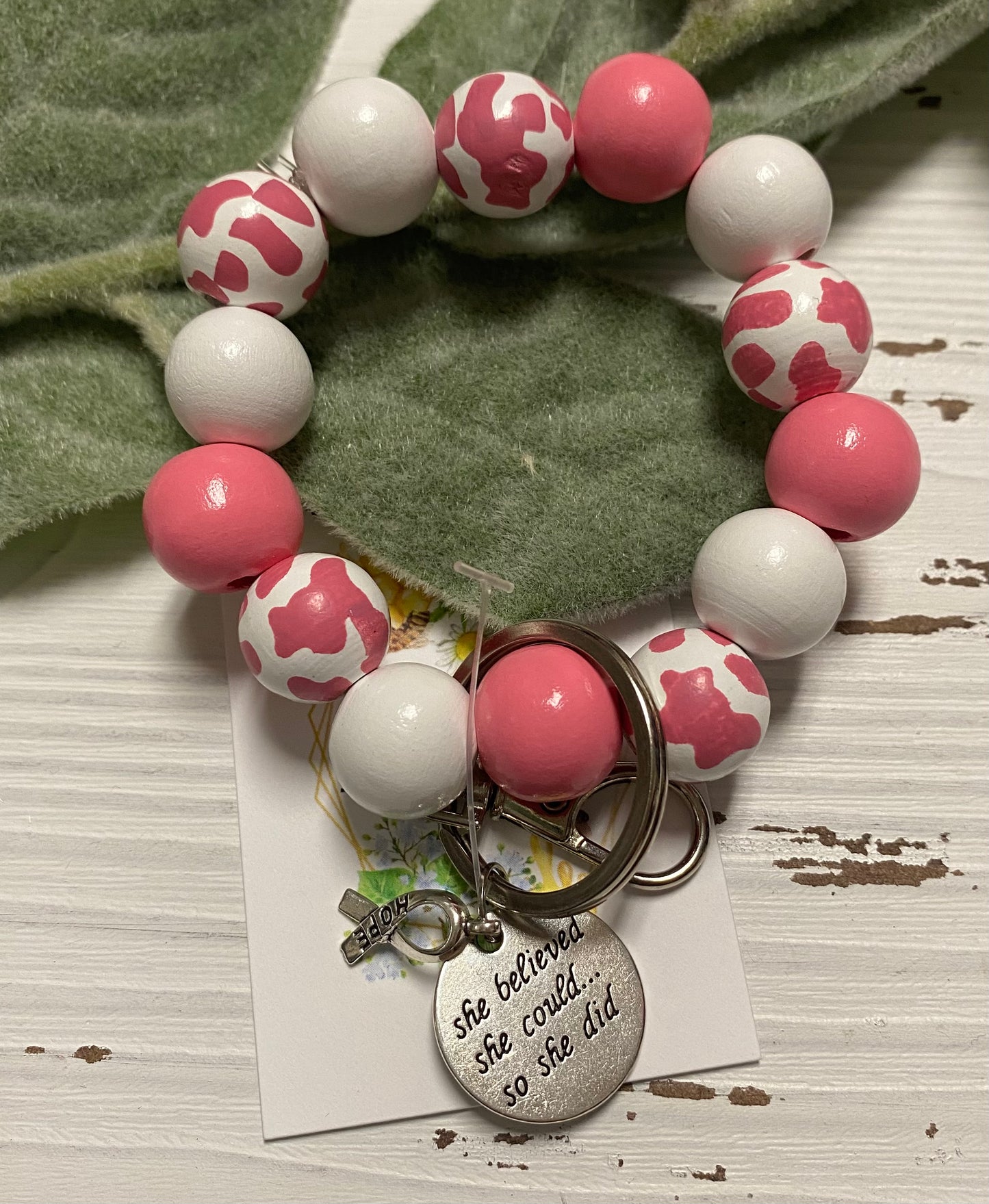 Beaded Bangle Key Holders