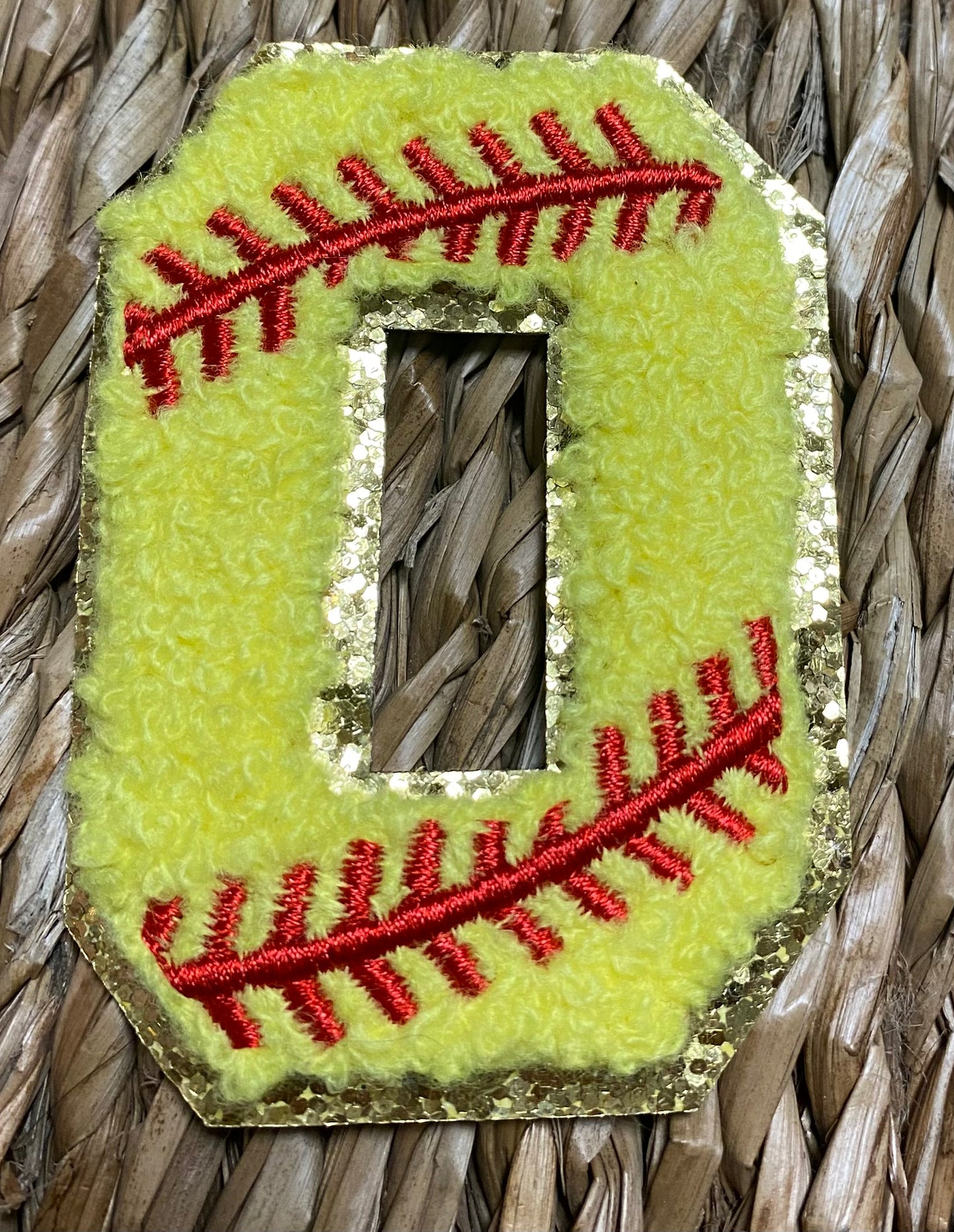 Softball Chenille Patches