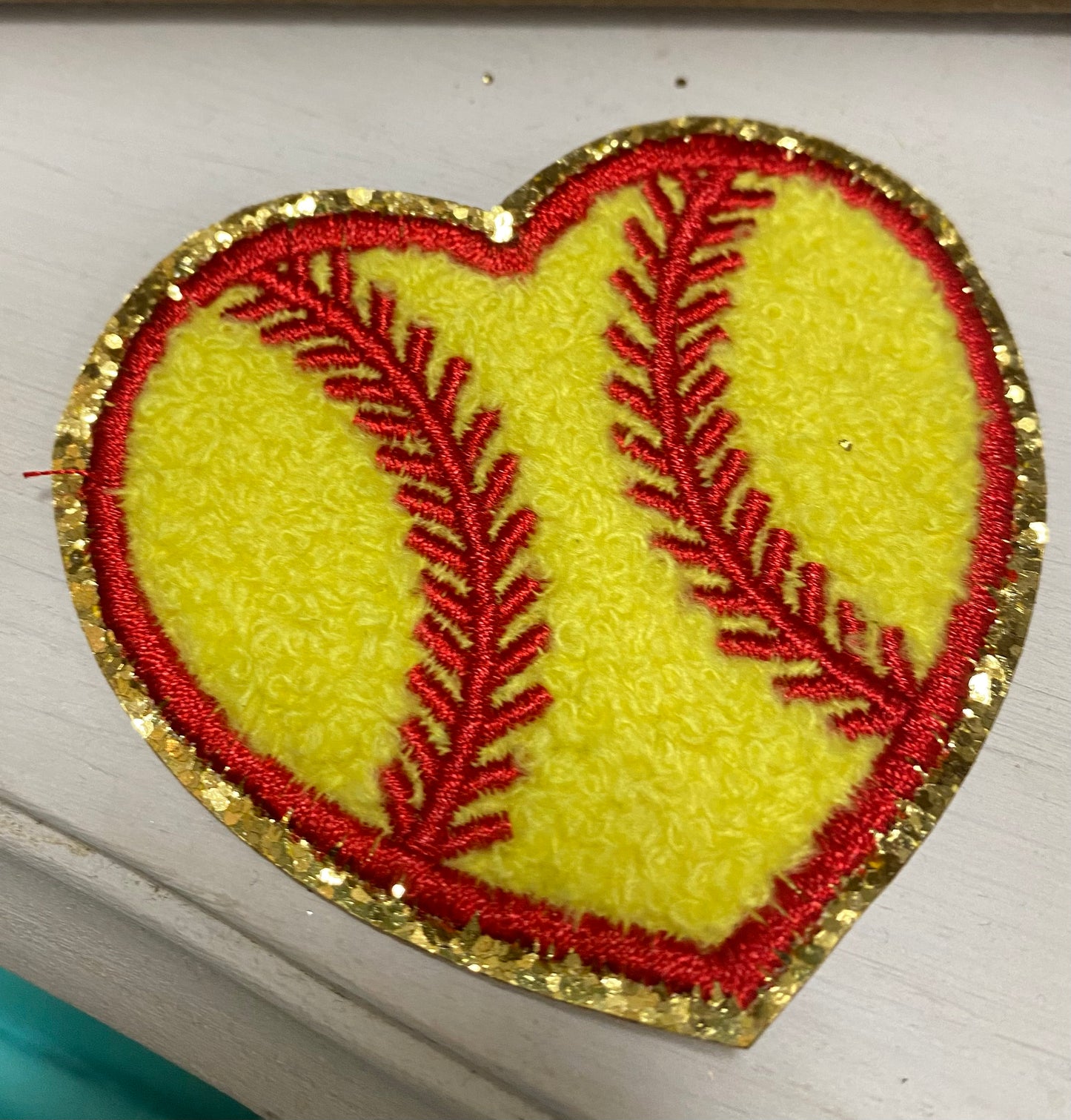 Softball Chenille Patches