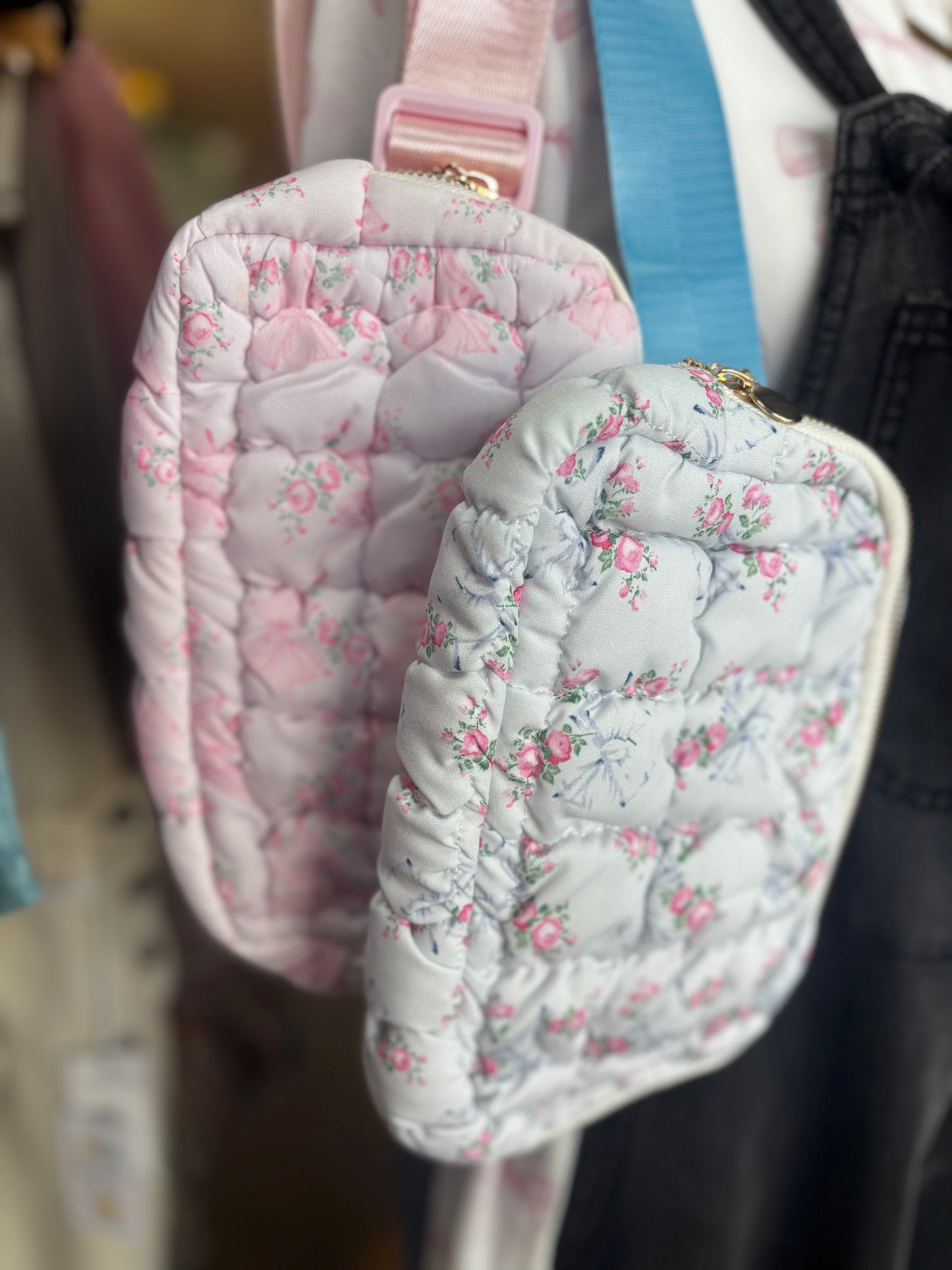 Quilted Floral Bum Bags